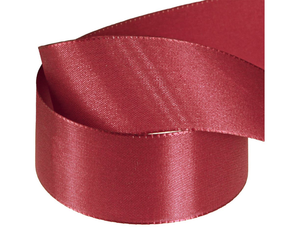 Thumbnail - Viana Dekoband Geschenk- und Dekorationsband Taft Weinrot 40mm x 50m