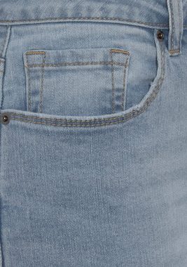 Elbsand Slim-fit-Jeans mit Logodruck, schmale Passform, softe Denimqualität