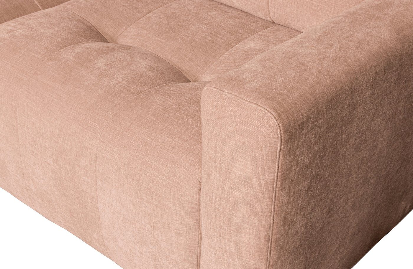 vtwonen Ecksofa Longchair-Sofa freistellbar Links Bar Stoff Pink, 