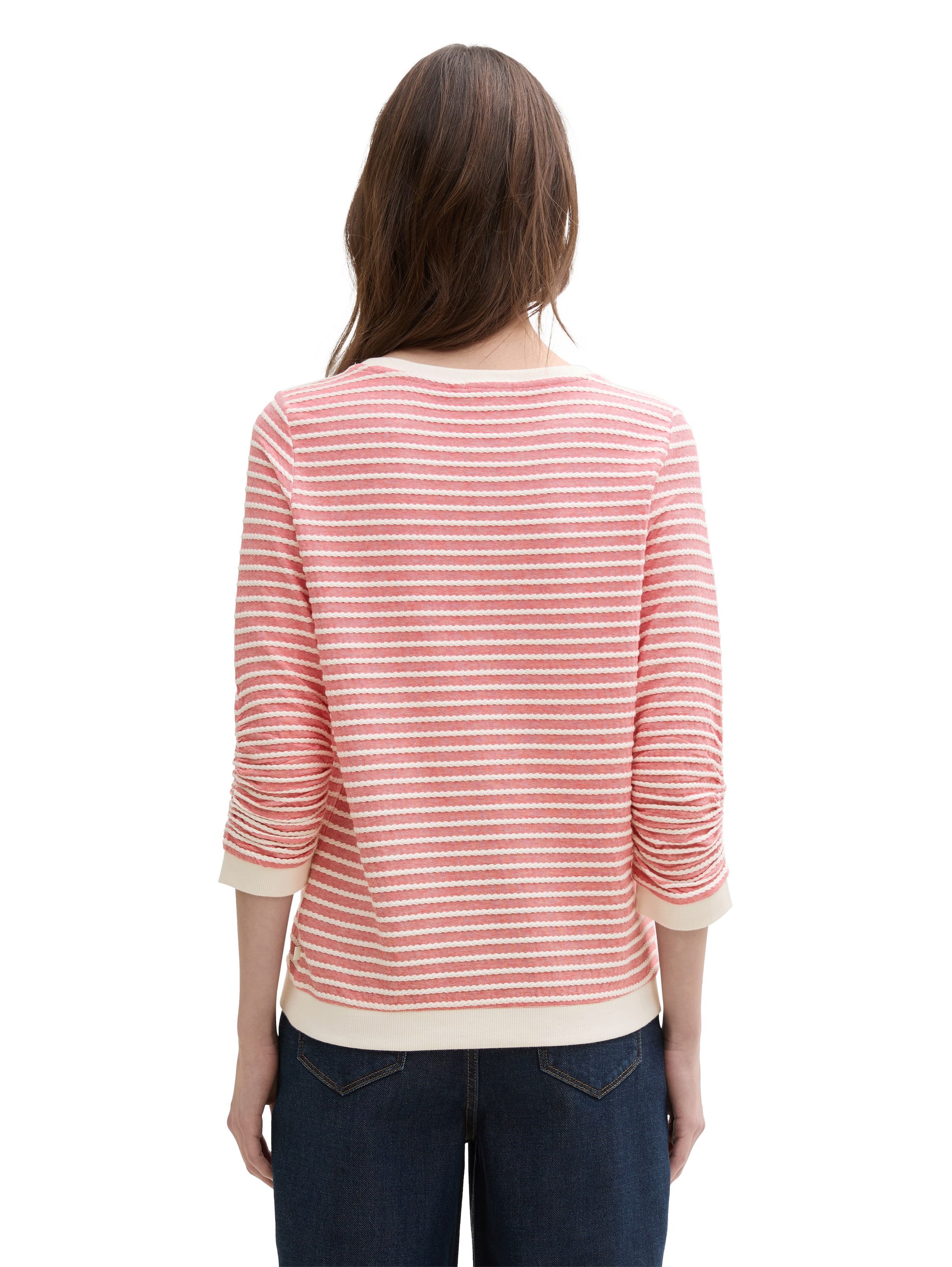 TOM TAILOR Denim Sweatshirt mit gestreifter günstig online kaufen