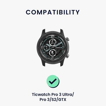 kwmobile Uhrenarmband Armband für Ticwatch Pro 3 Ultra / Pro 3 / S2 / GTX, Ersatzarmband Fitnesstracker - Fitness Band Silikon