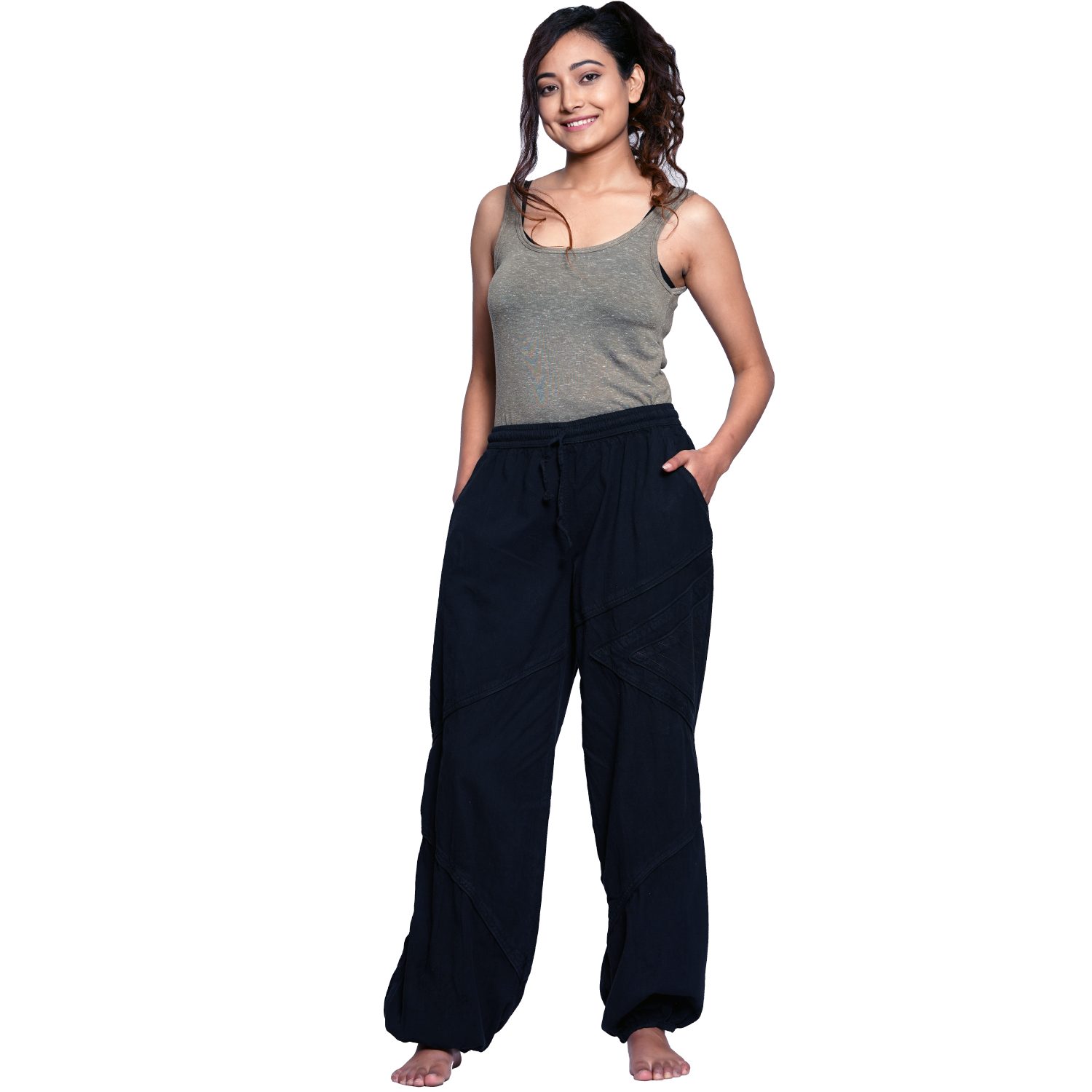 SIMANDRA Haremshose Triangle Damen Schlupfhose für Yoga & Fitness (1-tlg) mit elastischem Bund