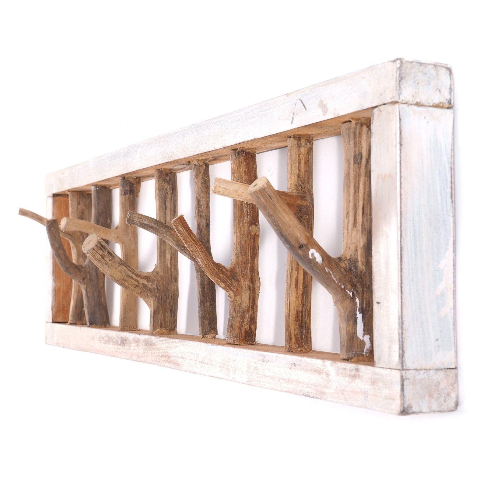 DESIGN DELIGHTS Wandgarderobe WANDGARDEROBE TREIBHOLZ UNIKAT, 80x22cm (BxH), Garderobe, Hakenleiste