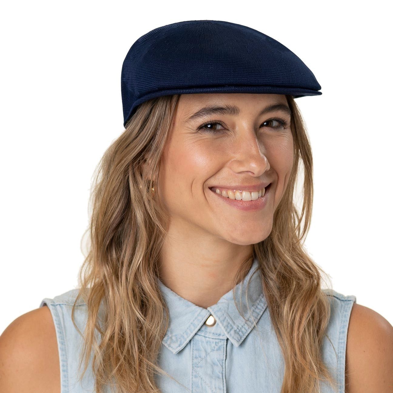 Kangol Flat Cap (1-St) Schiebermütze mit Schirm