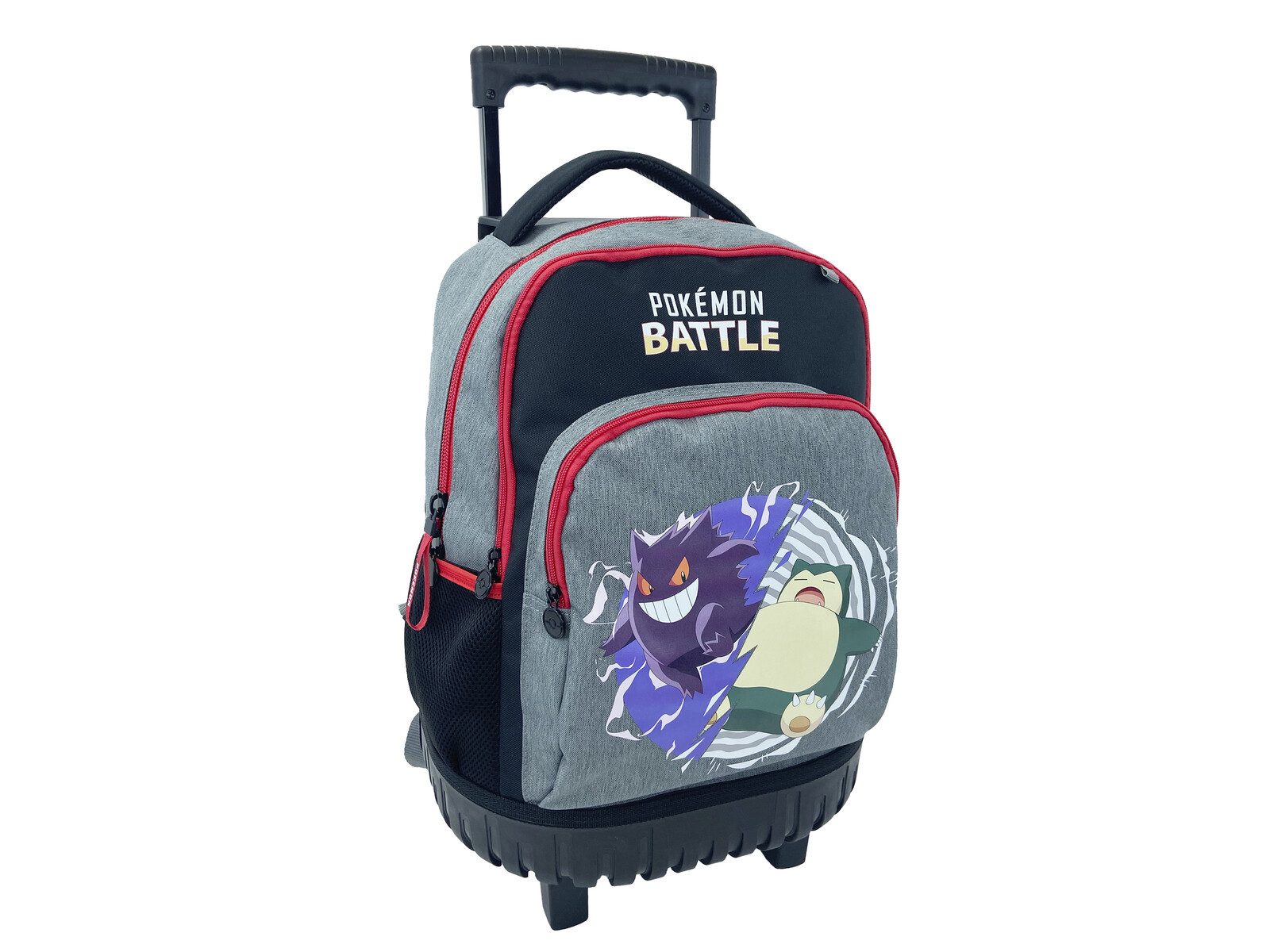 POKÉMON Kinderrucksack Battle Schulrucksack mit 3 Fächern Flaschenfach Trolley Eignung