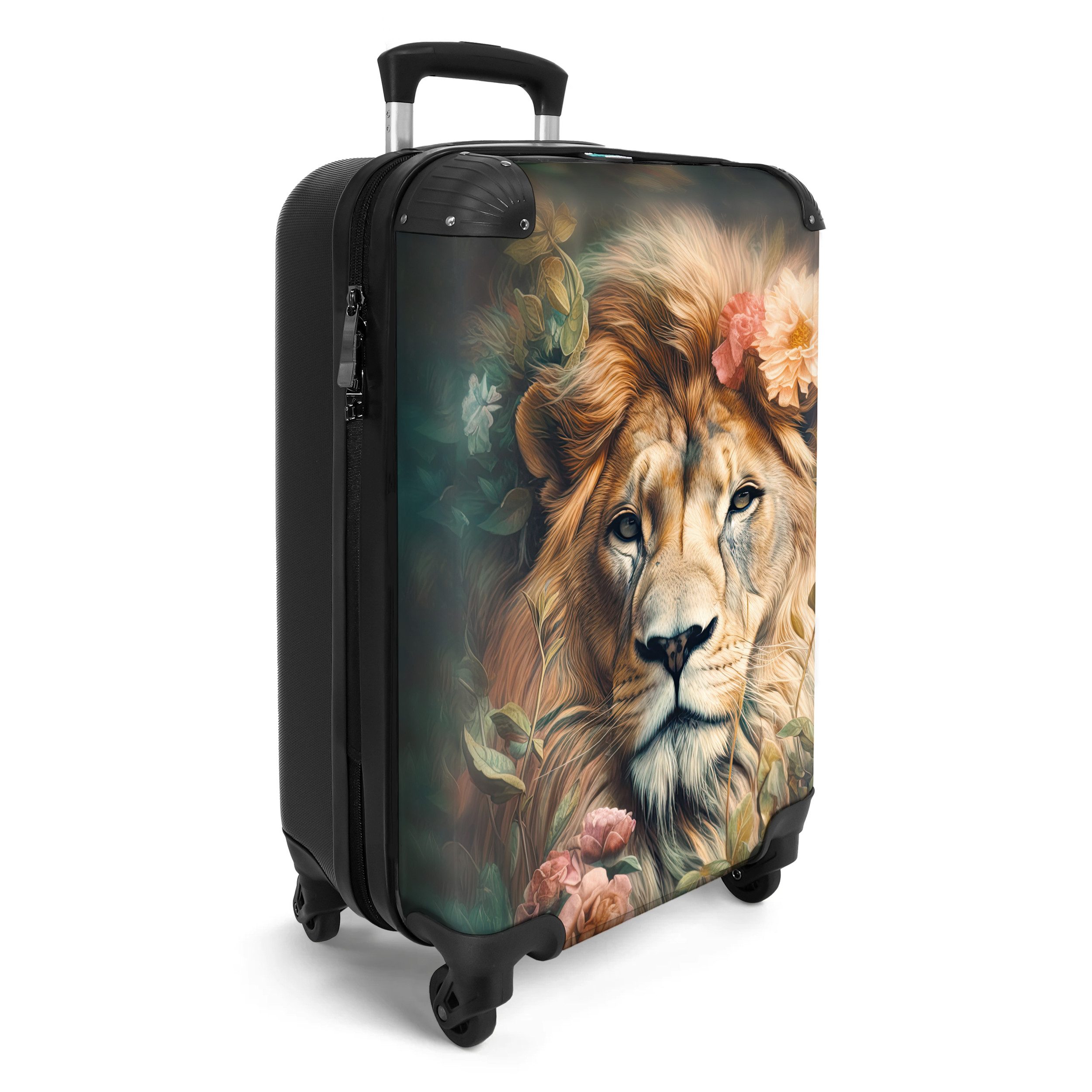 NoBoringSuitcases.com© Hartschalen-Trolley Löwe - Löwenkopf - günstig online kaufen