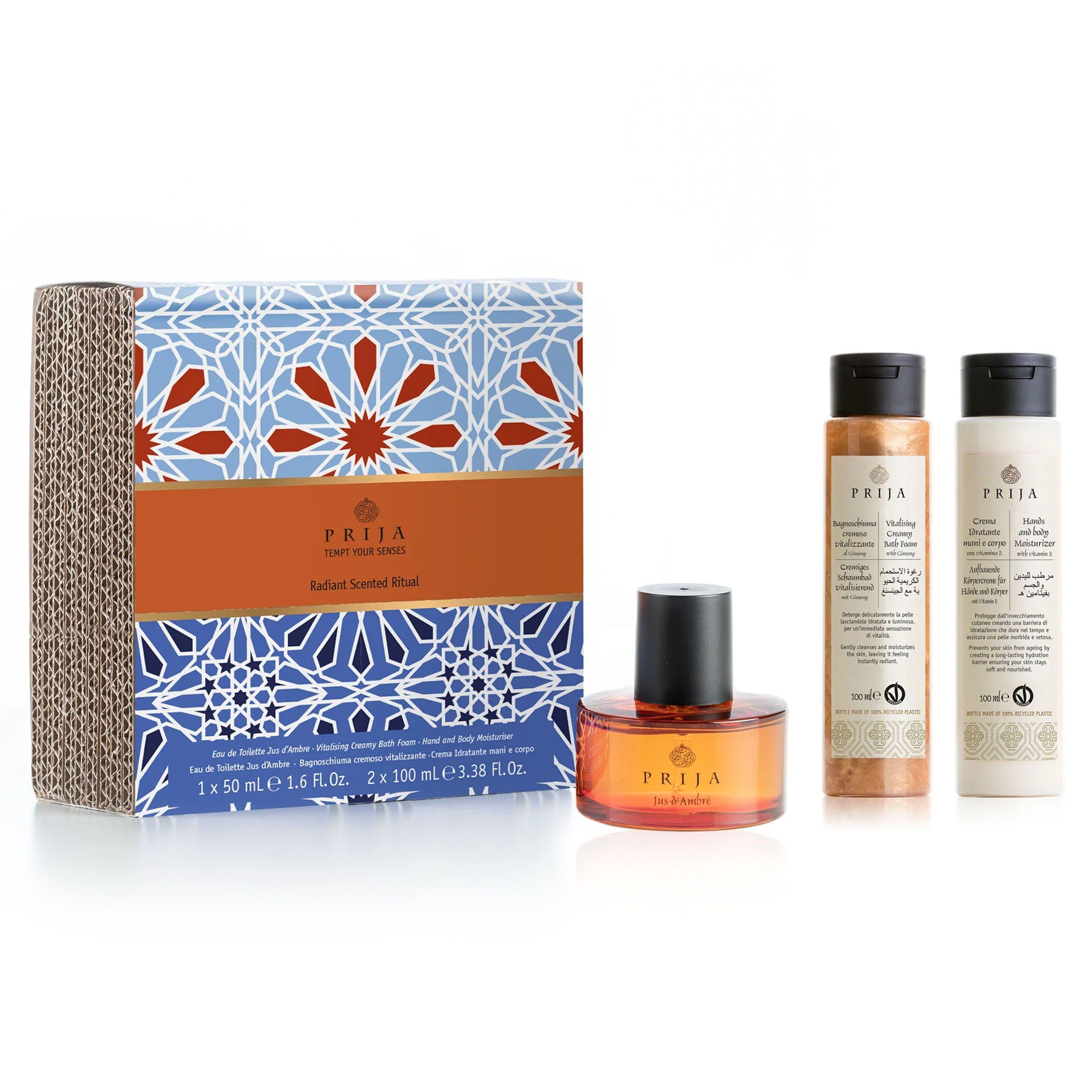PRIJA Pflege-Set PRIJA Jus d'Ambre - ein luxuriöses Kosmetikset, Duftritual