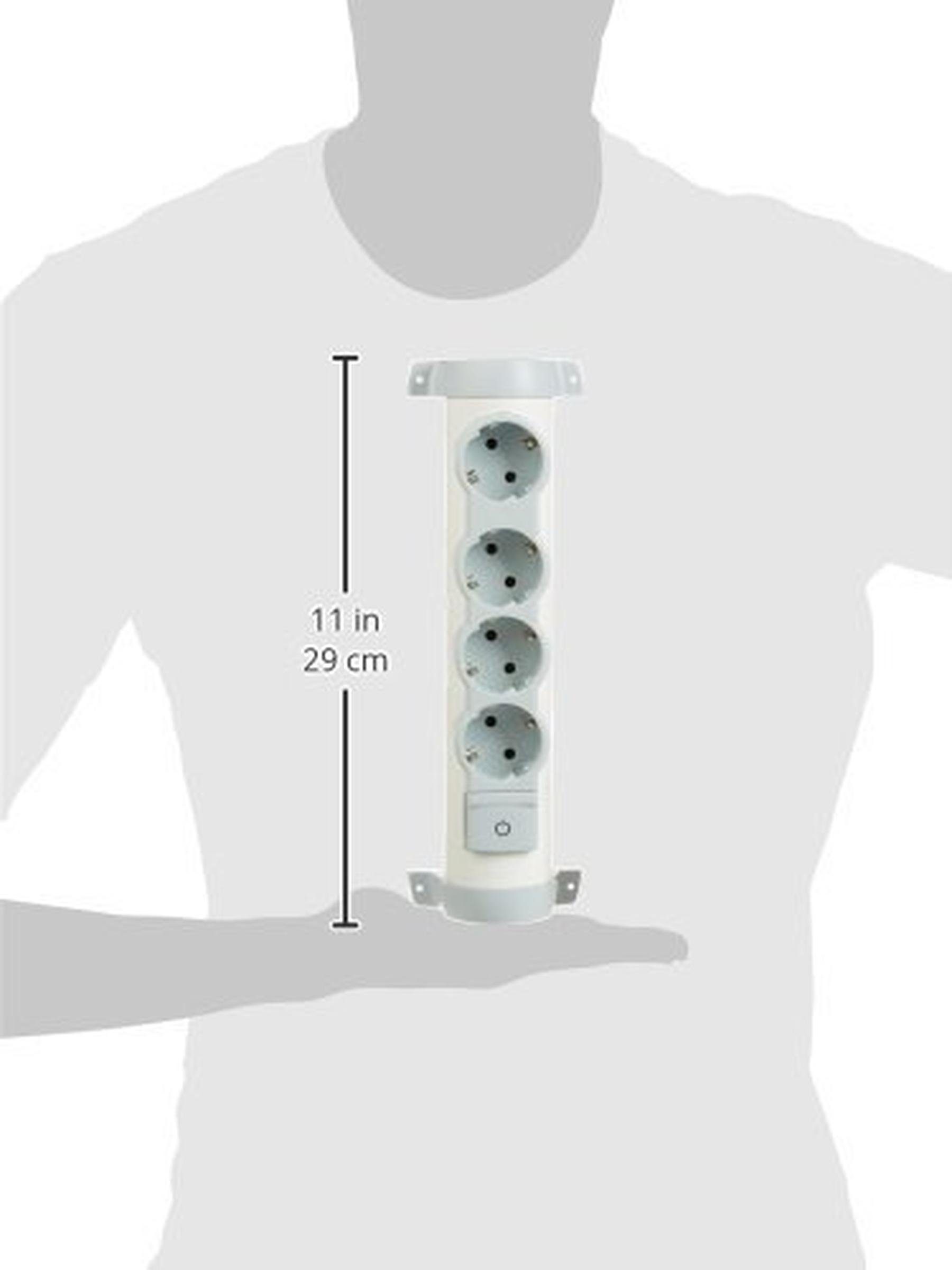 45° LED-Beleuchtung Ausschalter), Steckdosenleiste Schalter legrand® Mehrfachsteckdose Kontroll gedreht,Ohne (Ein- / drehbare mit Stecker Kabel,mit