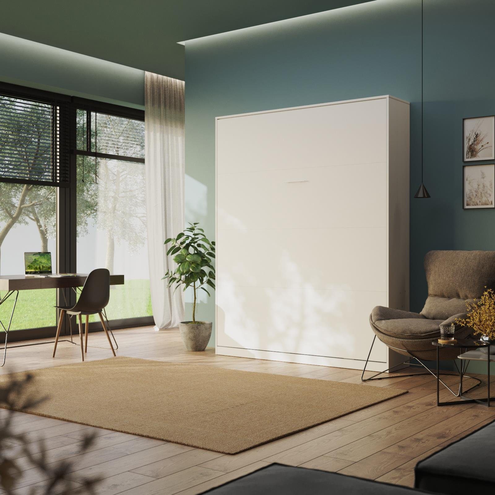 SMARTBett Schrankbett Classic mit Gasdruckfedern 100x200cm günstig online kaufen