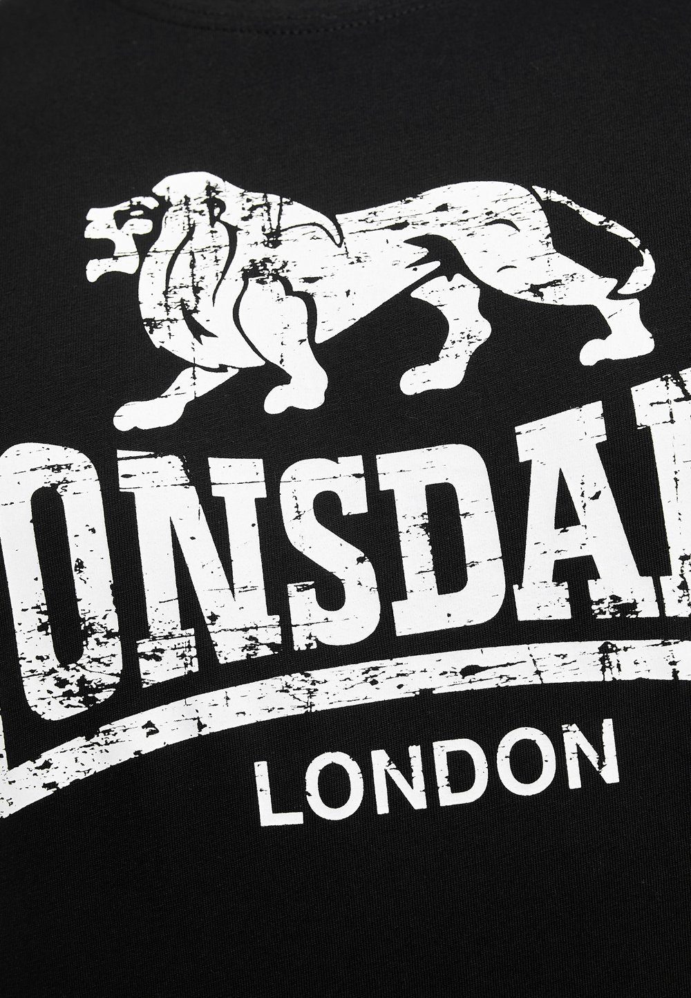 Lonsdale T-Shirt SILVERHILL Black/White