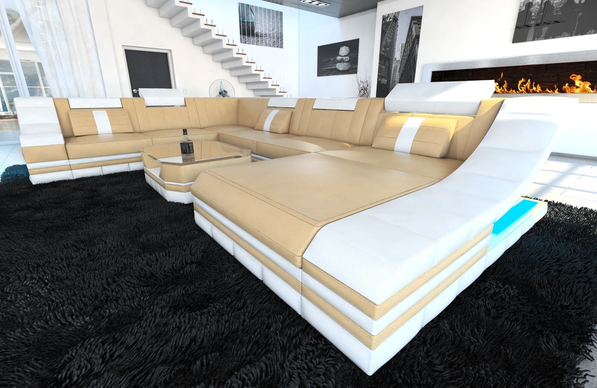 Sofa Dreams Wohnlandschaft Ledercouch Sofa Leder günstig online kaufen