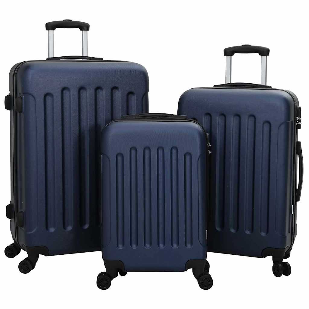 Trolley Koffer 3 pcs Dunkelblau 50 x 31 x 78 cm ABS Kunststoff
