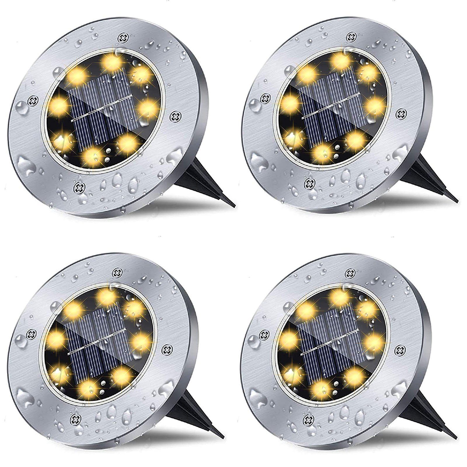 oyajia LED Solarleuchte 4 Stück LED günstig online kaufen