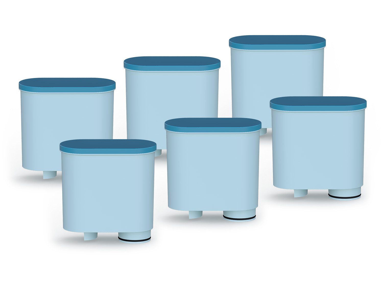 PearlCo Kalk- und Wasserfilter für Philips & Saeco Vollautomaten ersetzt AquaClean CA6903 - Pack 06, Zubehör für Philips & Saeco AquaClean CA6903