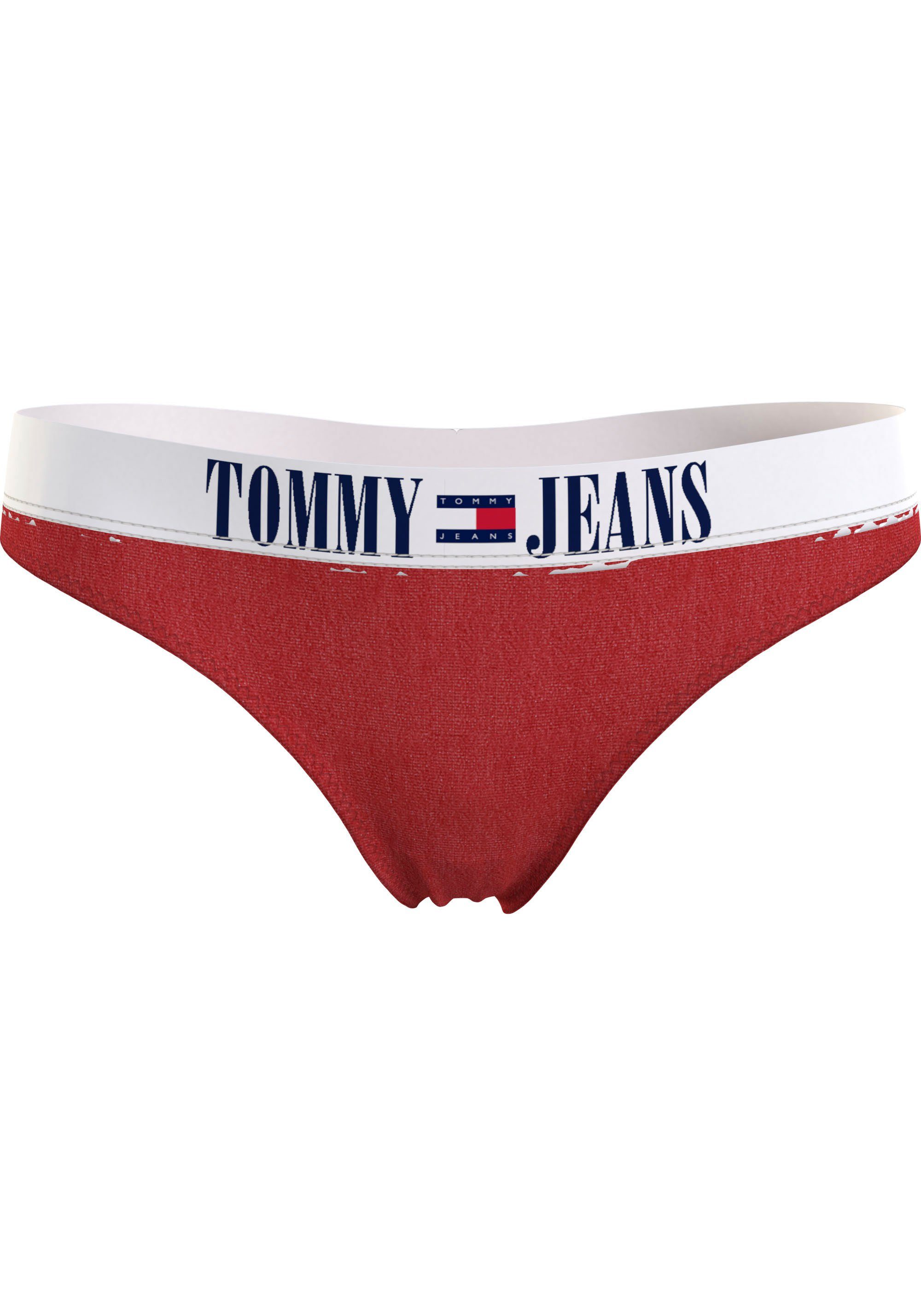 Underwear THONG Markenlabel mit Slip Deep-Crimson Tommy Hilfiger Tommy (EXT SIZES) Hilfiger