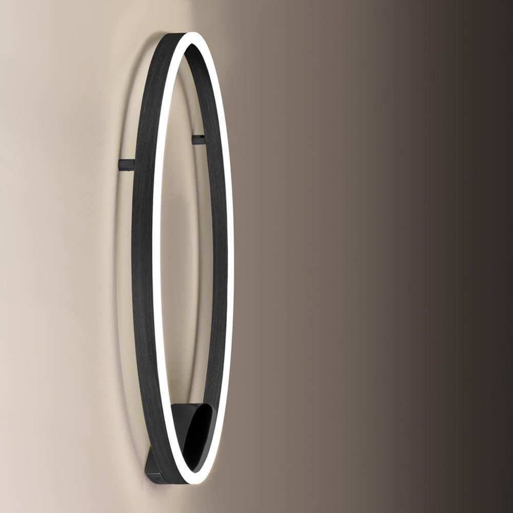 s.luce Deckenleuchte LED Deckenlampe & Wandlampe Ring 40 Dimmbar Gold, Warmweiß