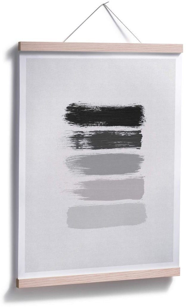 Schwarz Wandbild, Bild, Grafik St), of Grey (1 Poster, Shades Grau, Wandposter Wall-Art Poster 50