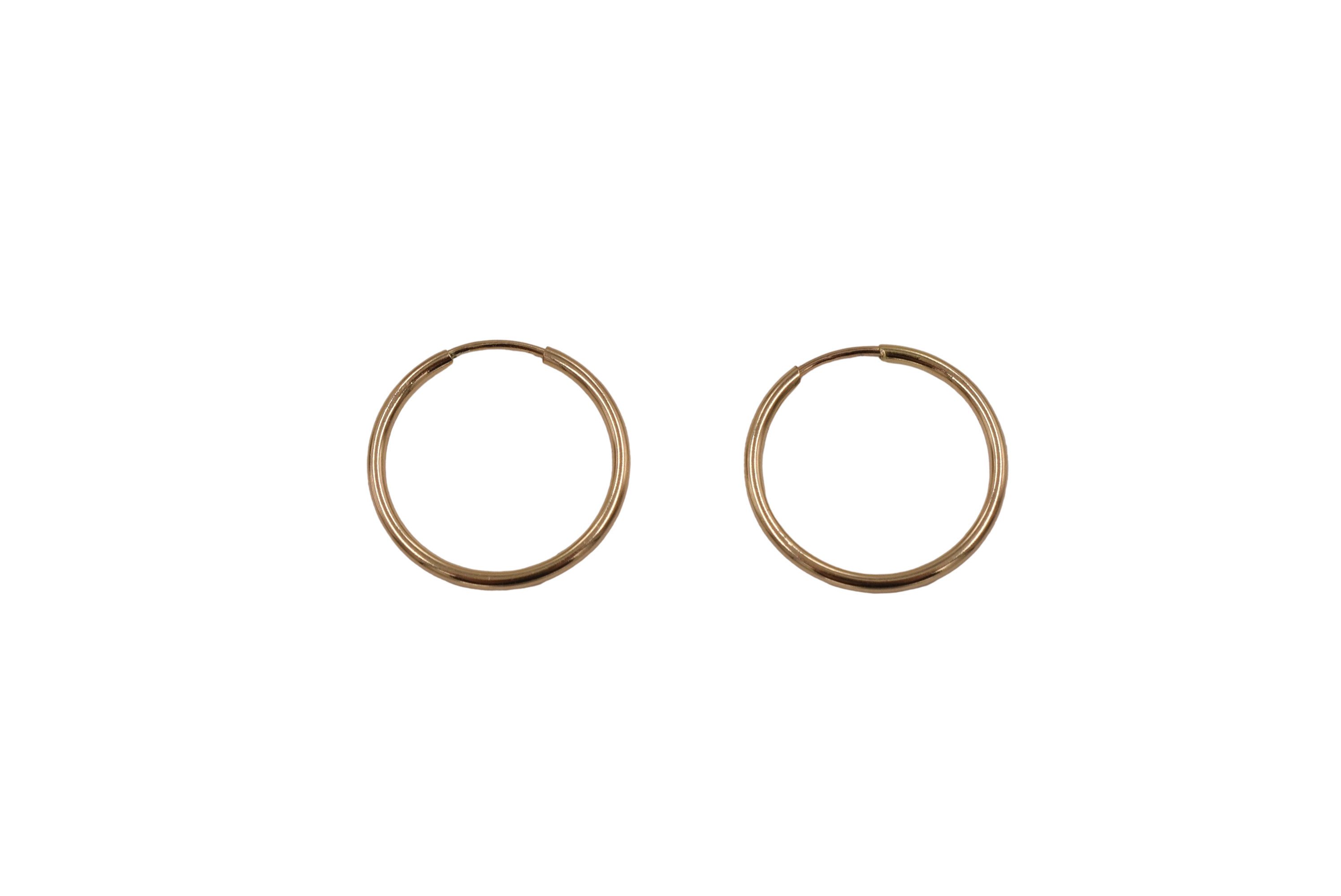Firetti Paar Creolen Schmuck Geschenk Gold 585, Gold, Made in Germany