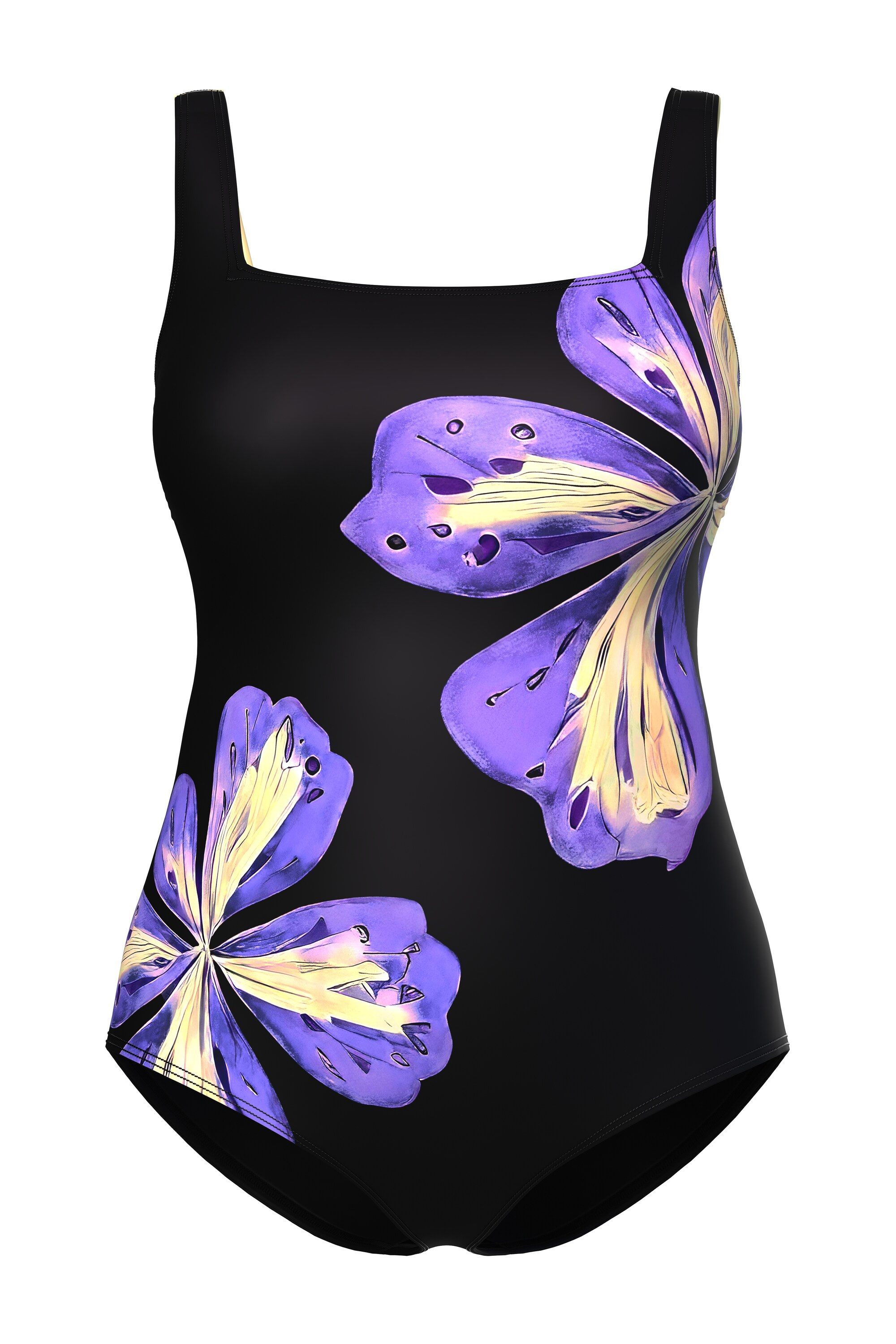 Ulla Popken Badeanzug Badeanzug Blüten Softcups günstig online kaufen