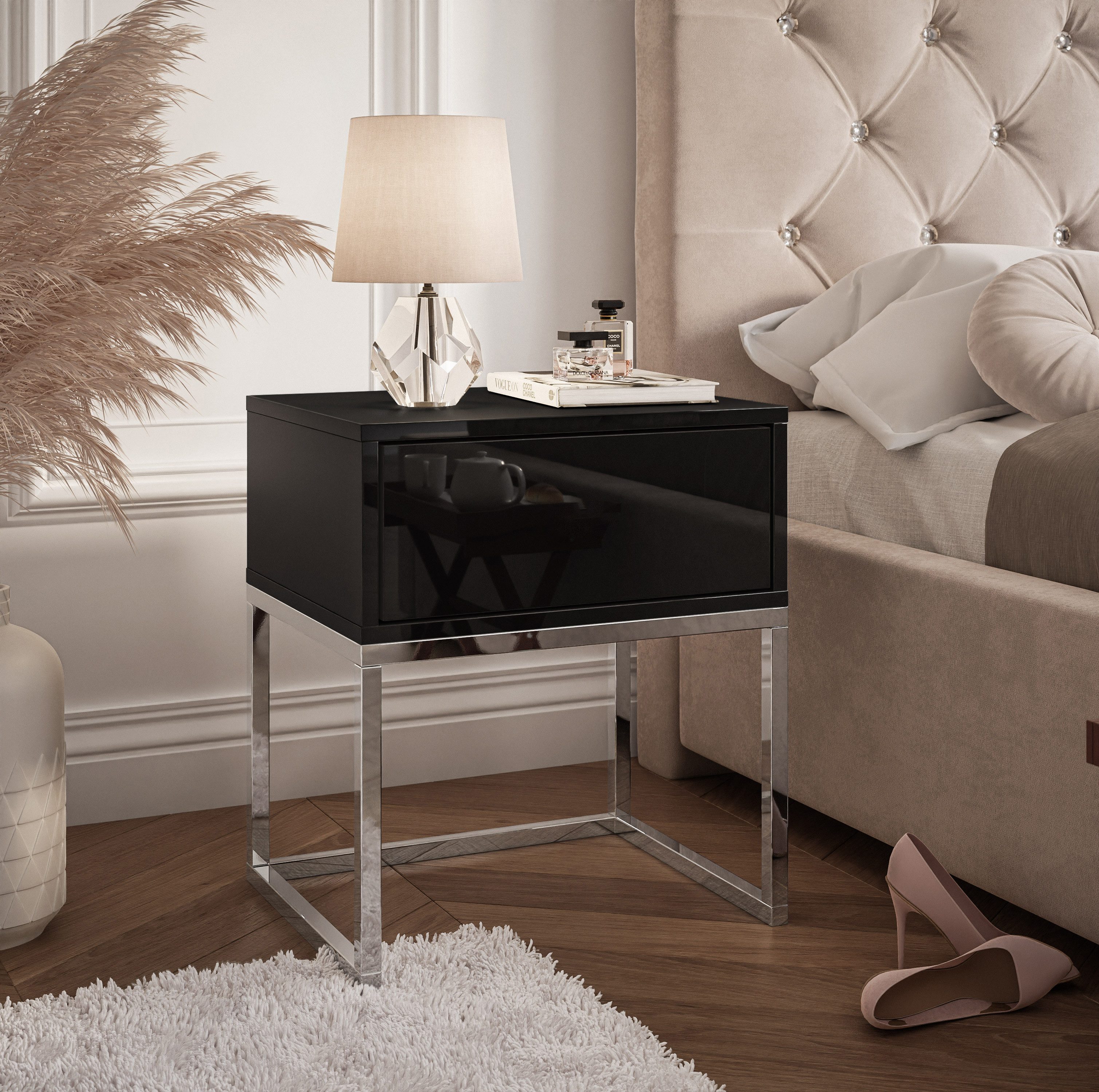 Lookway Nachttisch BLANCO GLAMOUR auf einem günstig online kaufen