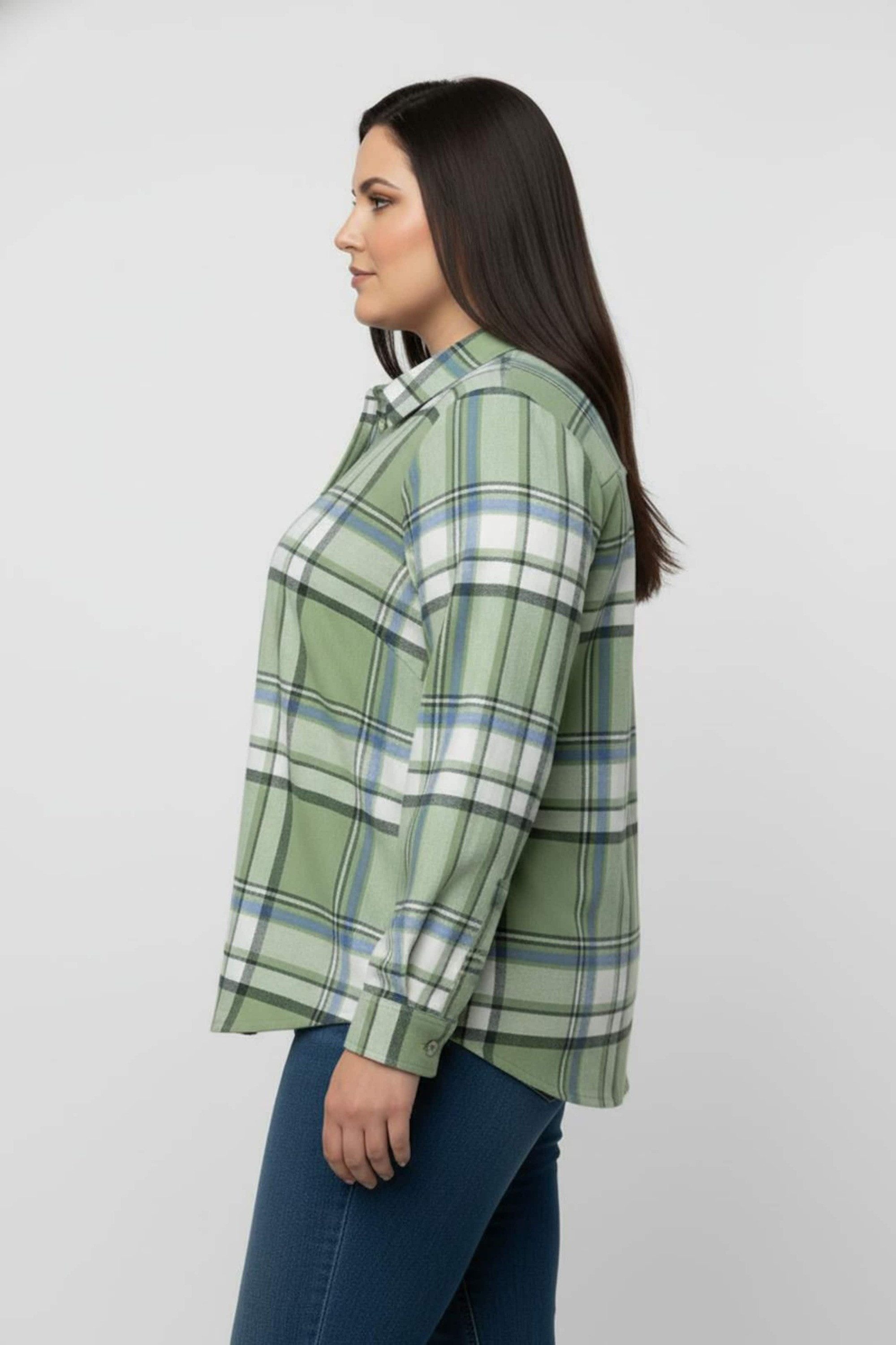 Witt Klassische Bluse Karo-Bluse Langarm