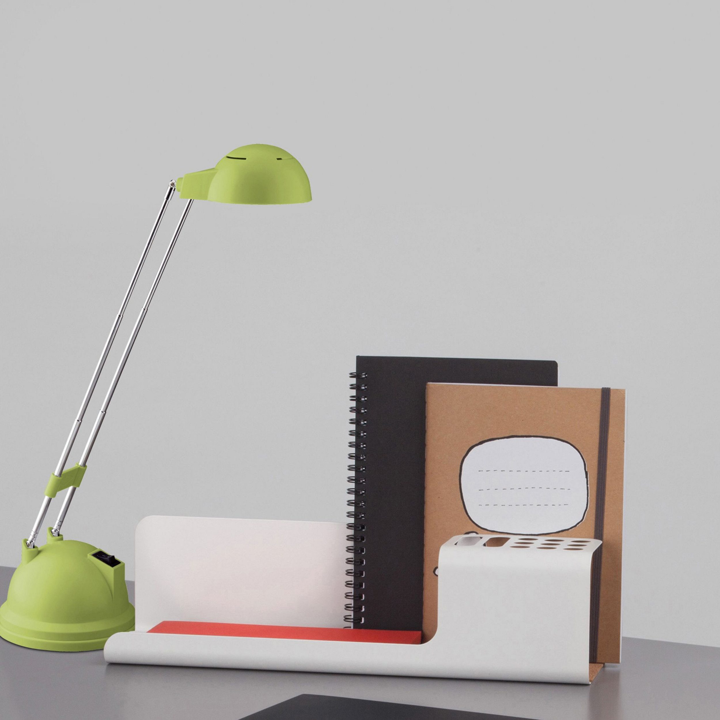 Lightbox Tischleuchte, LED fest integriert, Warmweiß, LED Schreibtischlampe mit warmweißem Licht, schwenkbare Tischleuchte