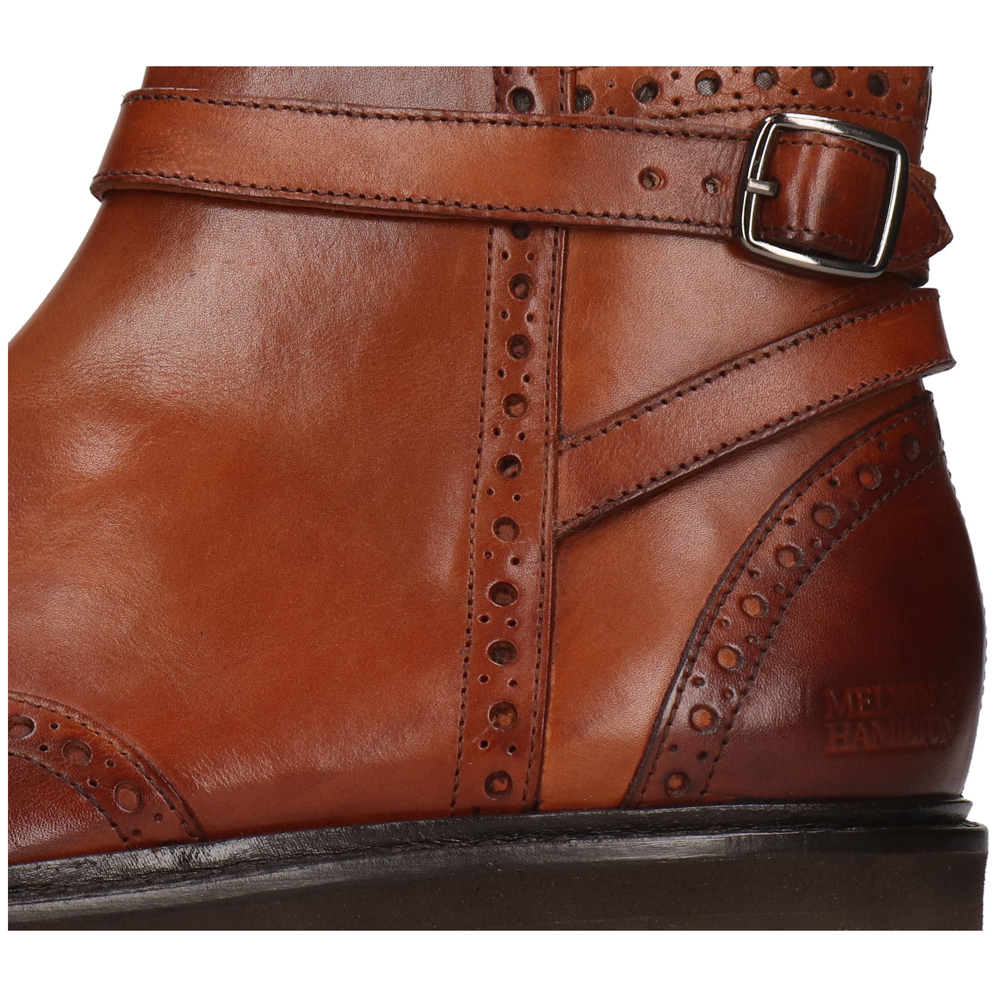 Melvin & Hamilton Sally 60 Leder-Jodhpur Boots für Damen Stiefelette Plateausohlen, Echtes Leder, Vegetabile Gerbung