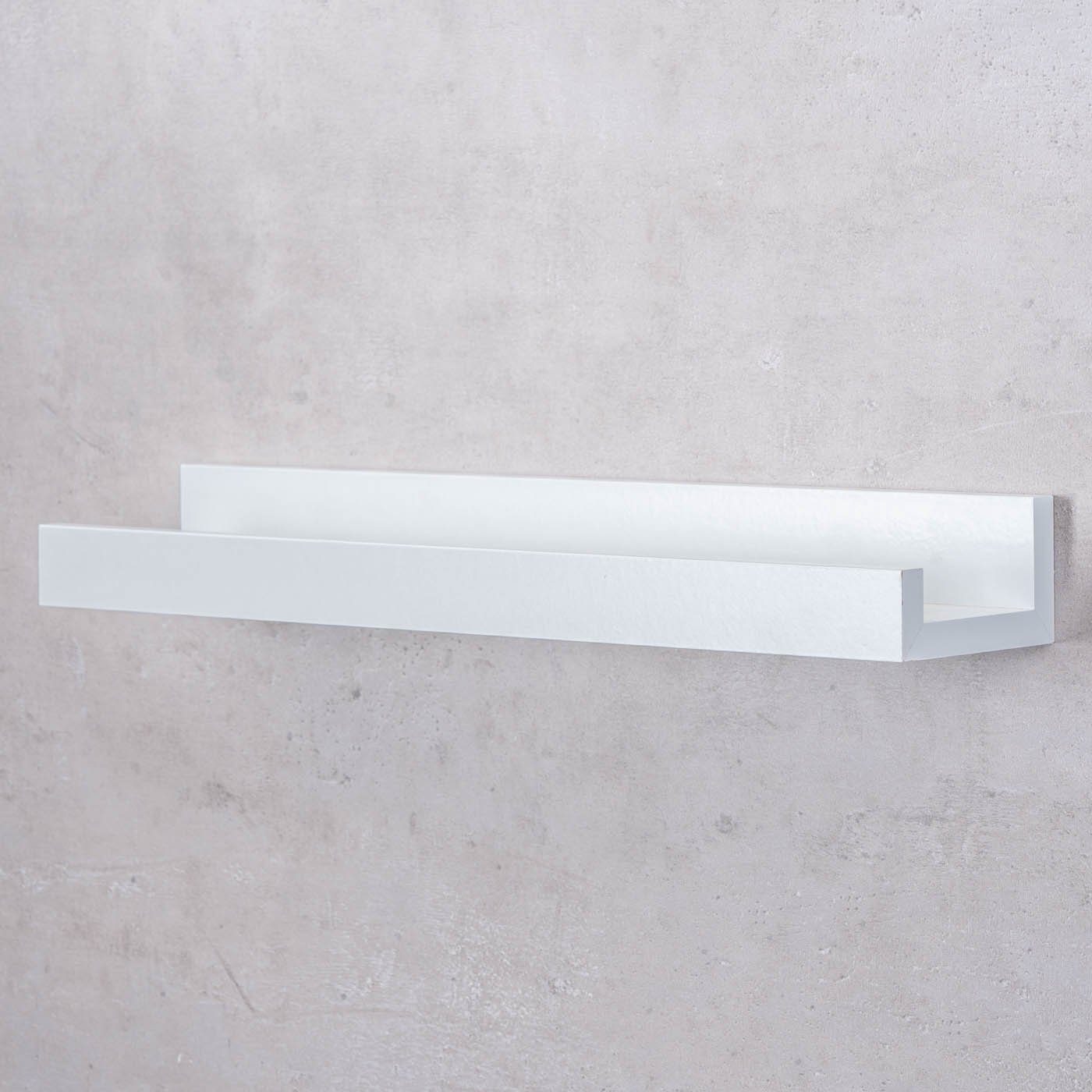 Levandeo® Bilderleiste, Bilderleiste L40cm Weiß MDF Holz Wandregal Kurz Wan günstig online kaufen