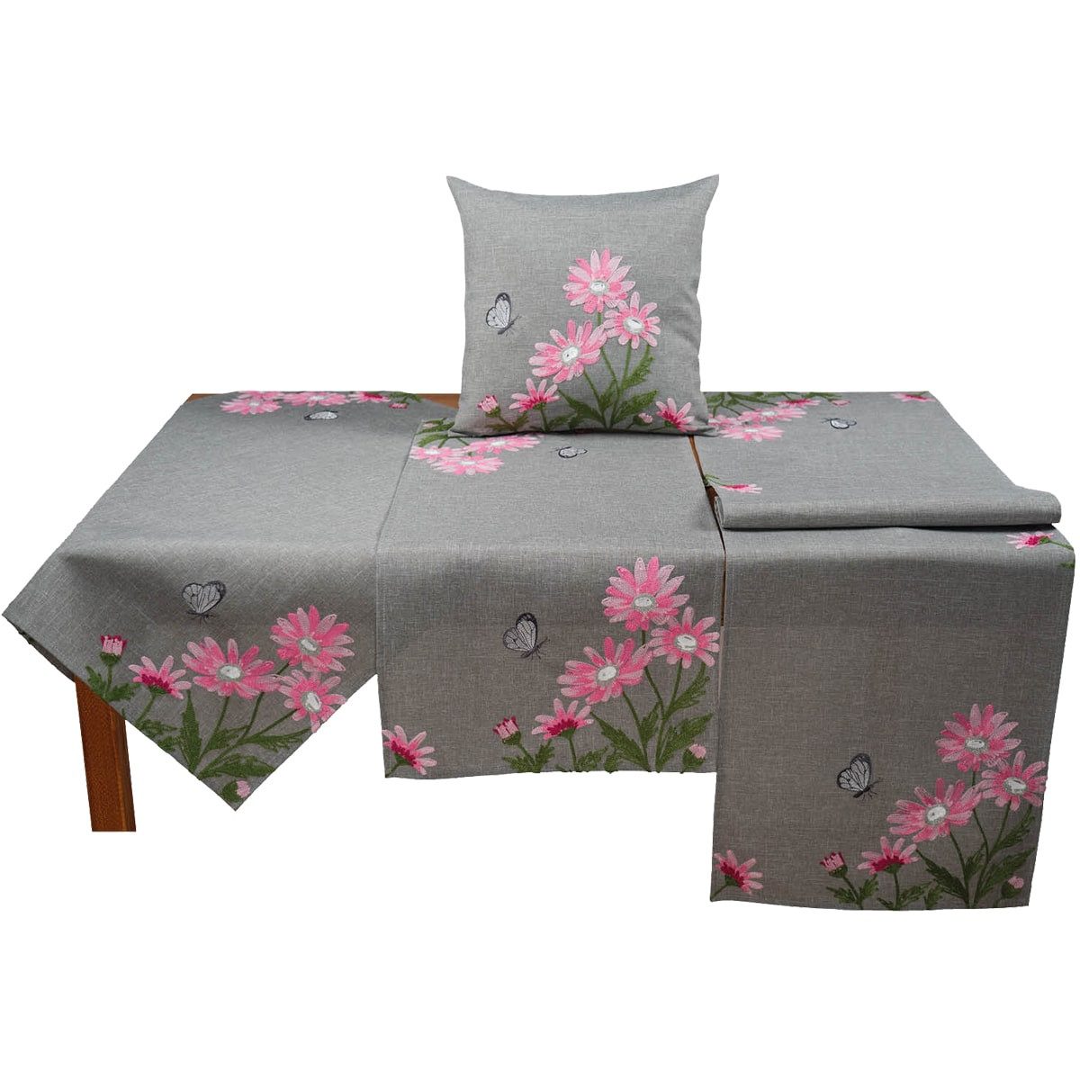 matches21 HOME & HOBBY Kissenbezüge Kissenbezüge DAVINA 40 x 40 cm Blumen-S günstig online kaufen