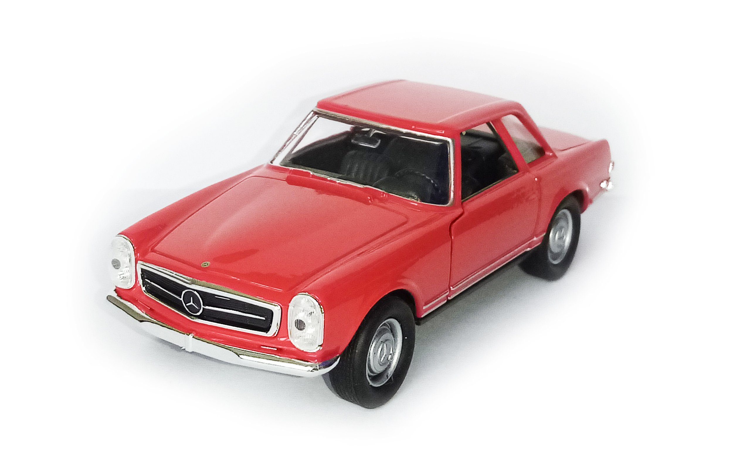 Modellauto MERCEDES-BENZ 1963 230SL Metall Modellauto Modell Auto 3 (Rot)