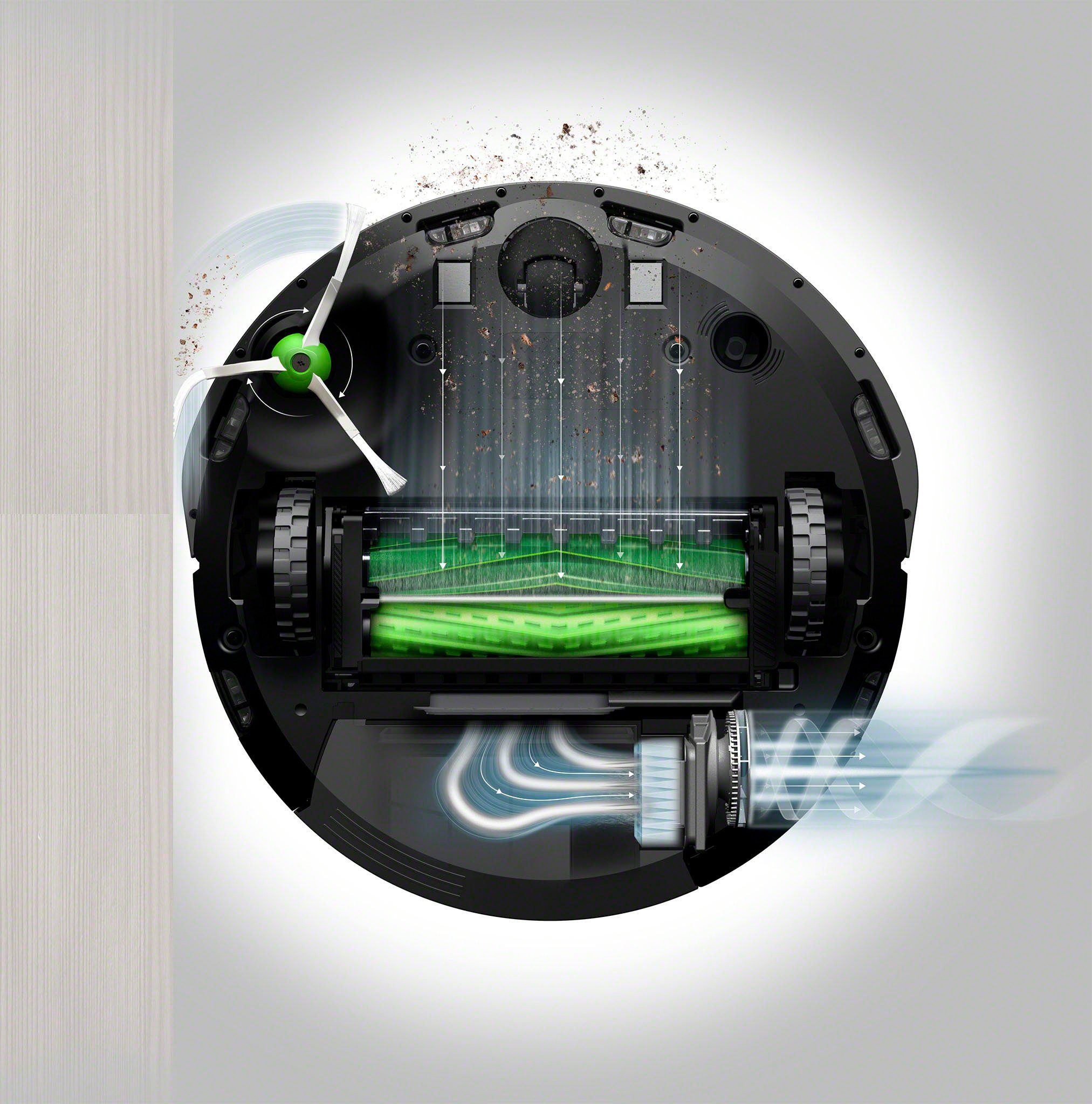 iRobot Saugroboter Roomba® i3 (i3152), beutellos, WLAN-fähig, zwei  Gummibürsten für alle Böden