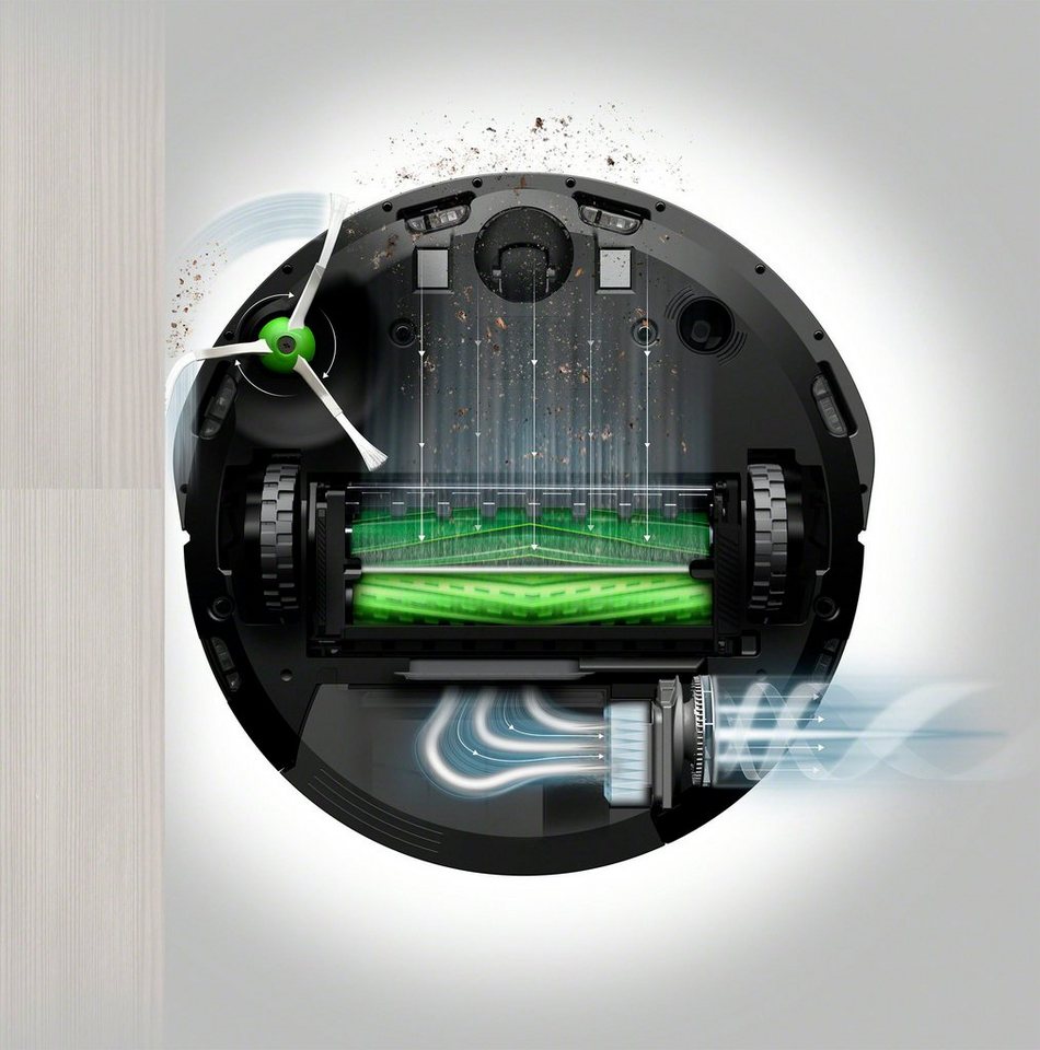 iRobot Saugroboter Roomba® i3 (i3152), beutellos, WLAN-fähig, zwei  Gummibürsten für alle Böden