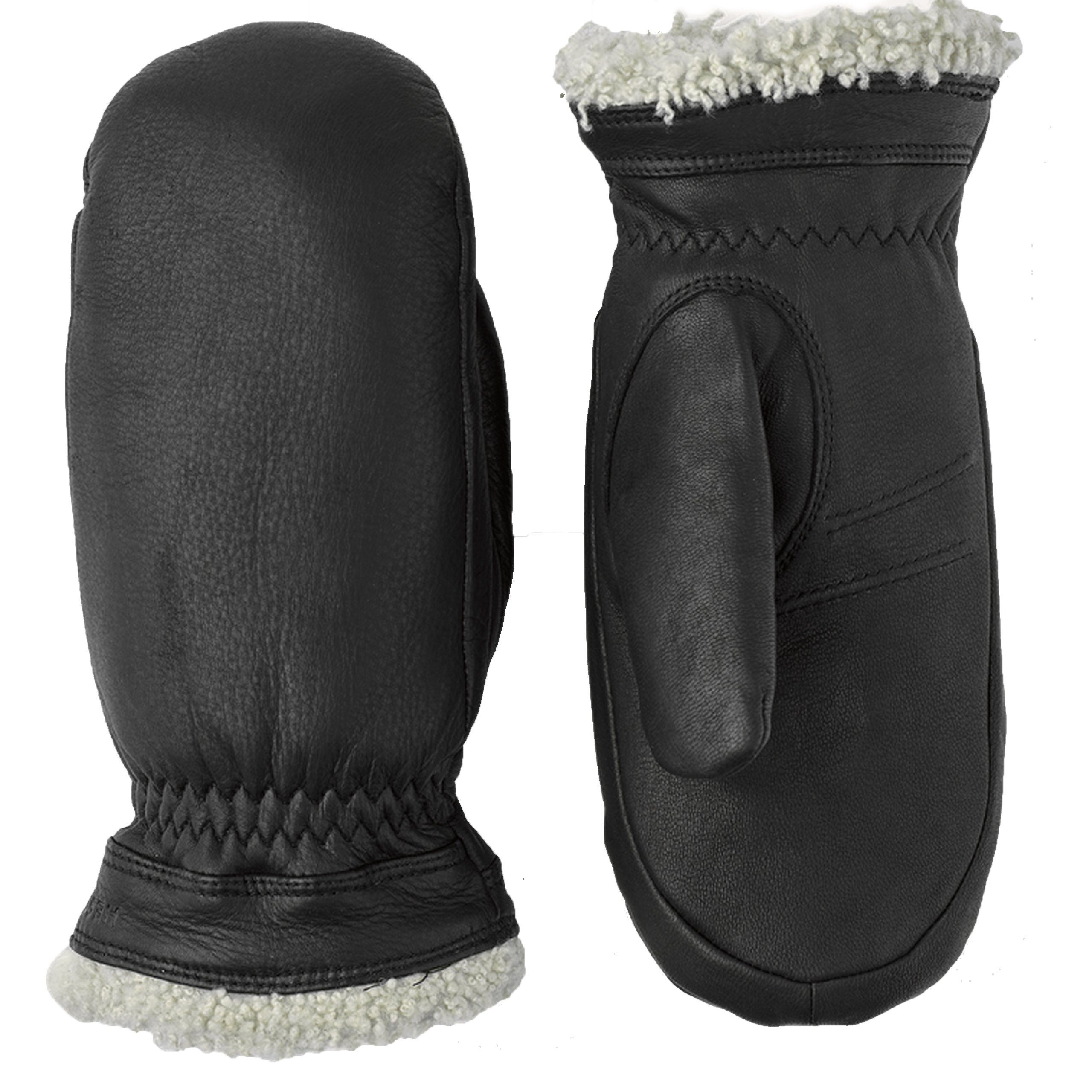 Hestra Fäustlinge HESTRA Sundborn Ladies - Hirschleder Winterfäustling Damen mit Primalo black