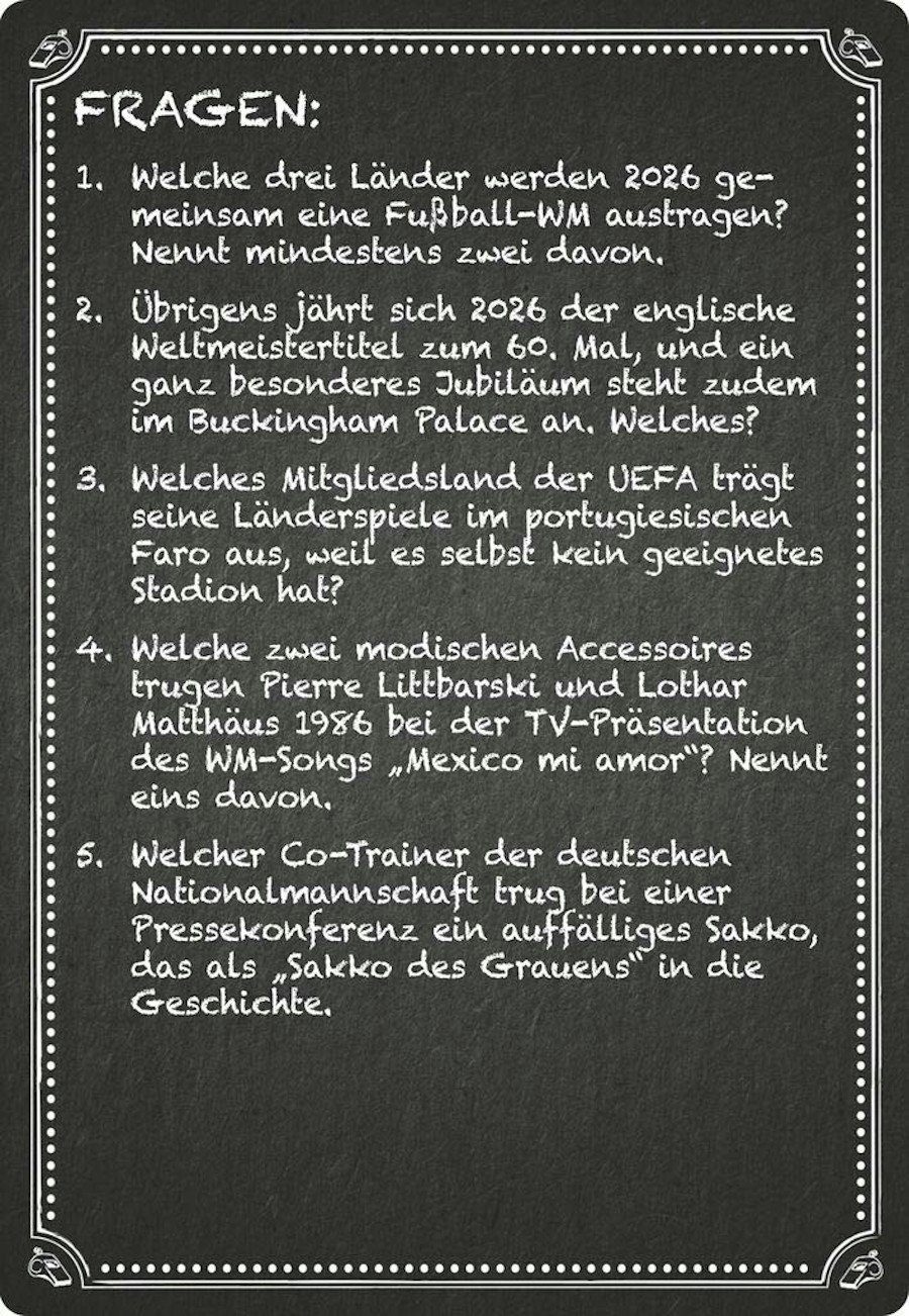 moses Spiel Kneipen Quiz - Fußball-Spezial, Wissenspiel