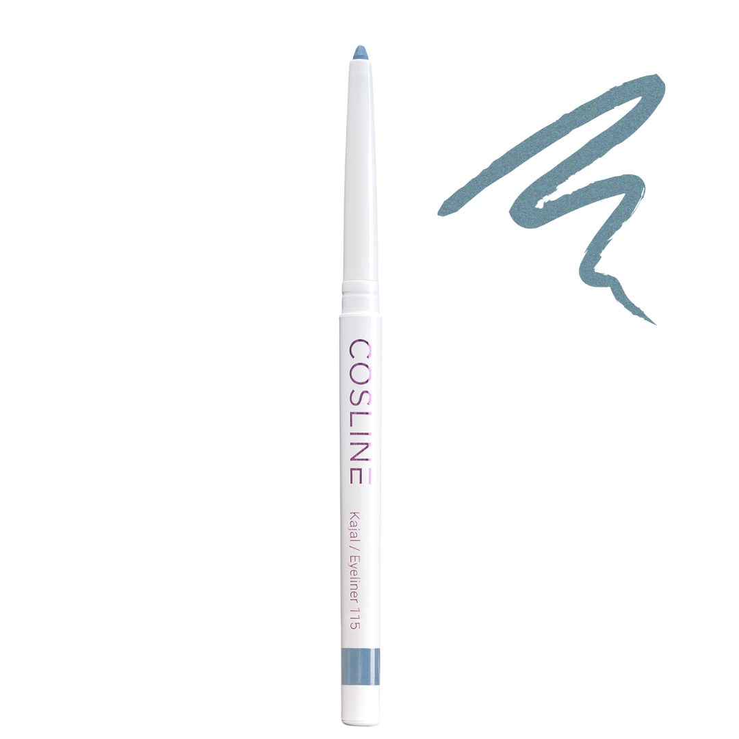 Cosline Cosmetics Kajal wasserfest, langanhaltend, cremig, 25 Farben, intensive Pigmentierung