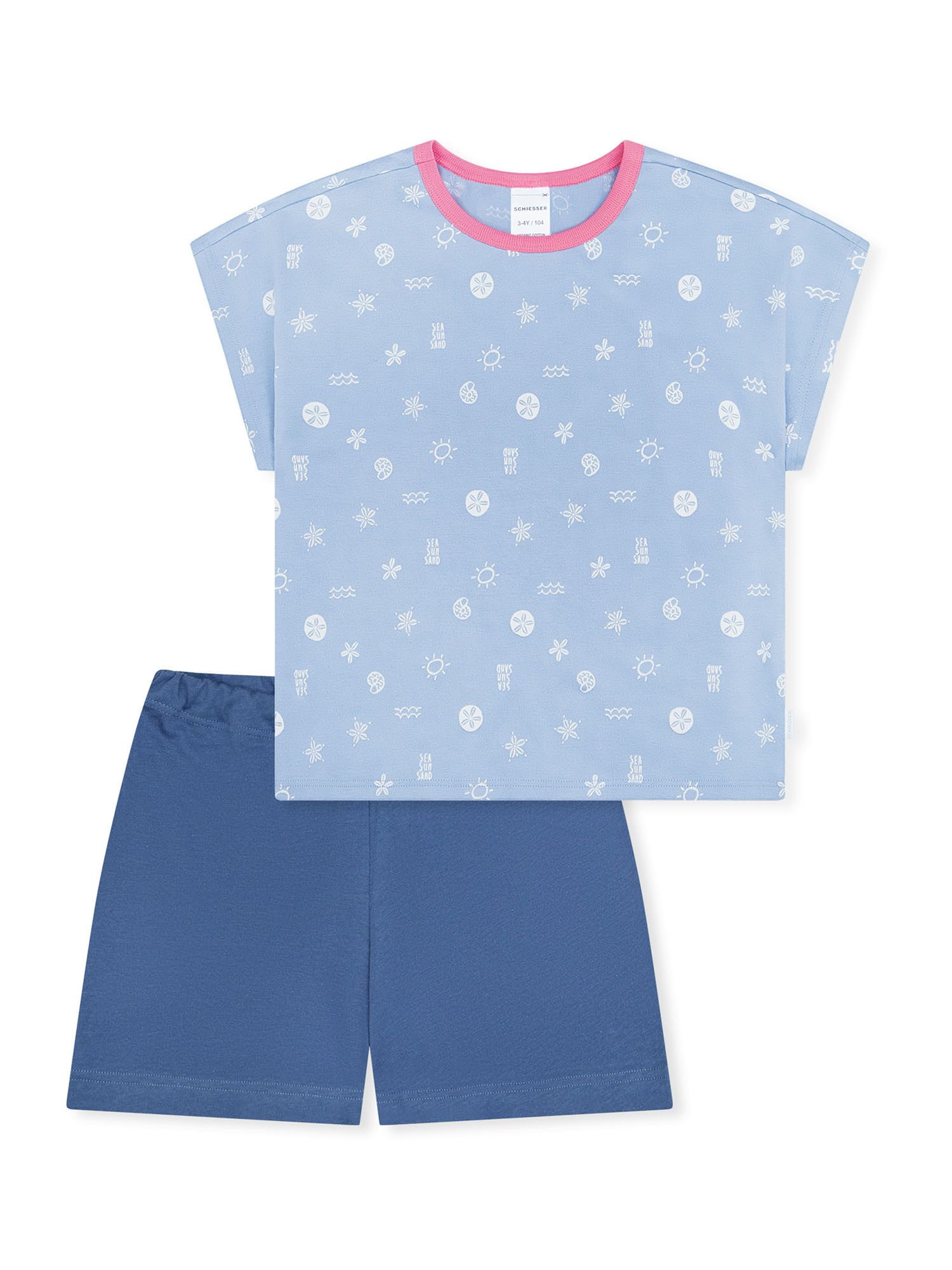 Schiesser Pyjama Nightwear (2 tlg) Schlafanzug, Pyjama Set, Nachtwäsche