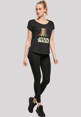 F4NT4STIC T-Shirt Star Wars Retro Rainbow Regenbogen Print