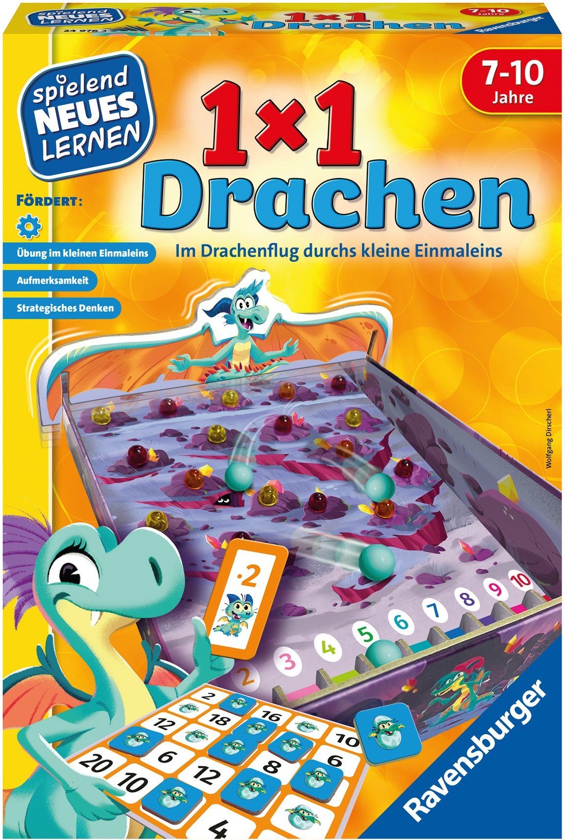 Ravensburger Spiel 1x1 Drachen, Lernspiel, Made in Europe