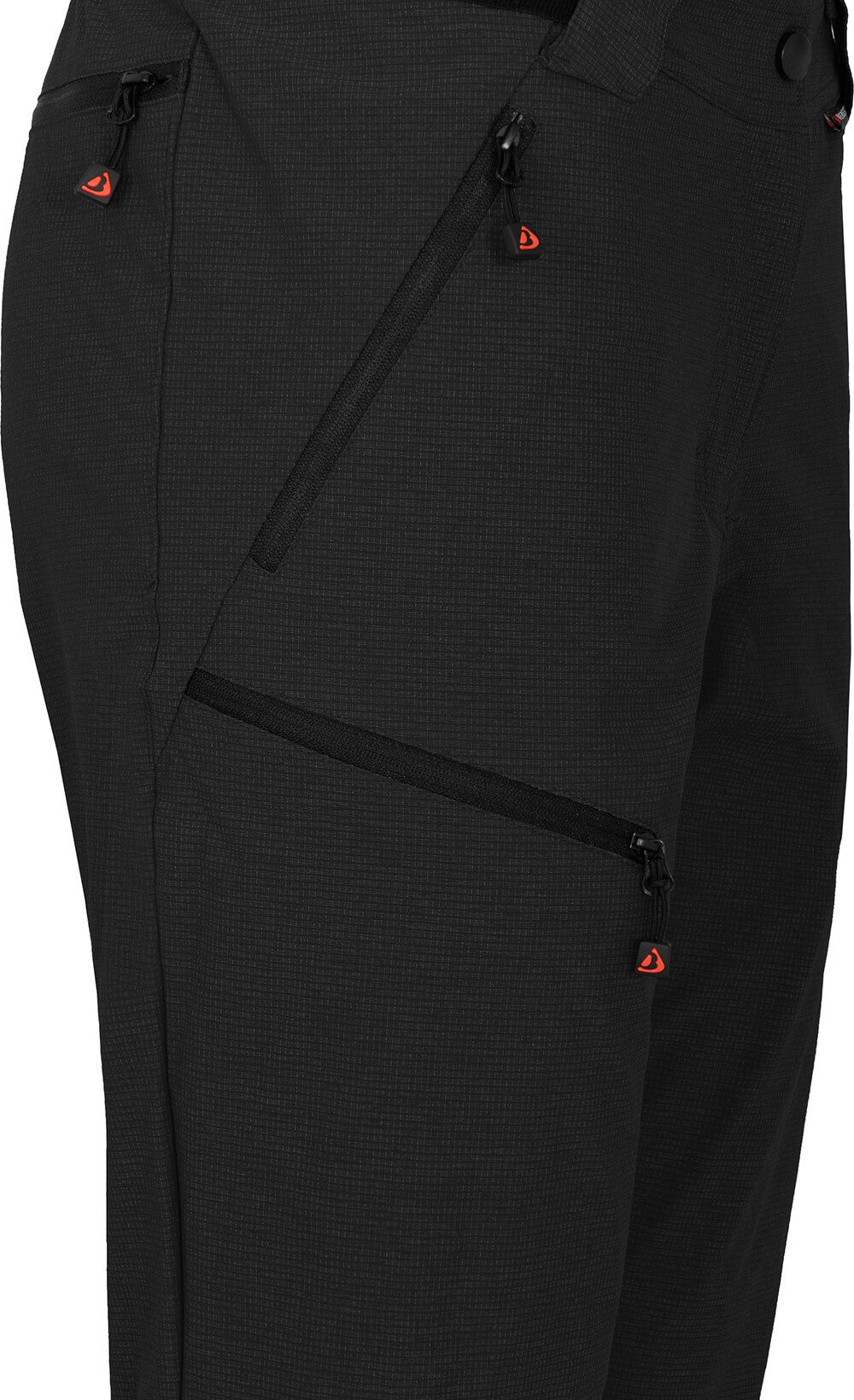Bergson Outdoorhose PORI Bermuda Damen Wandershorts, robust, elastisch, Normalgrößen, schwarz