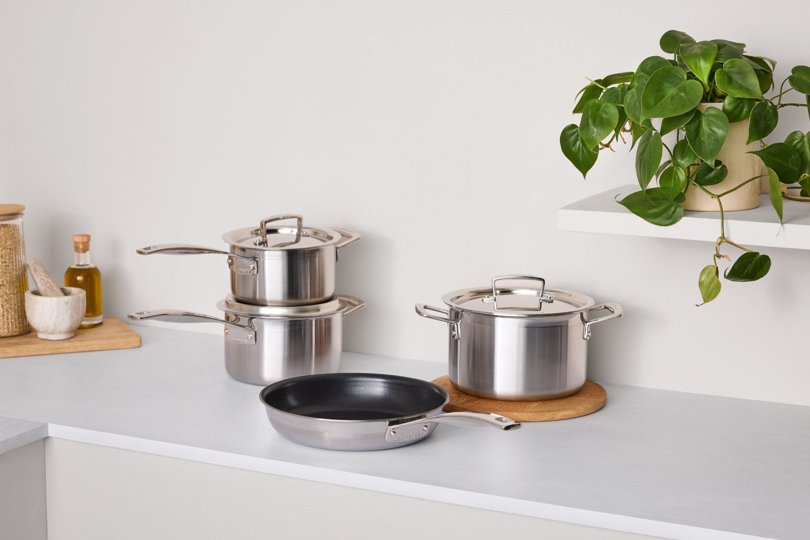 LE CREUSET Pfannen-Set 3-Ply Pfannenset 24+28cm 2tlg