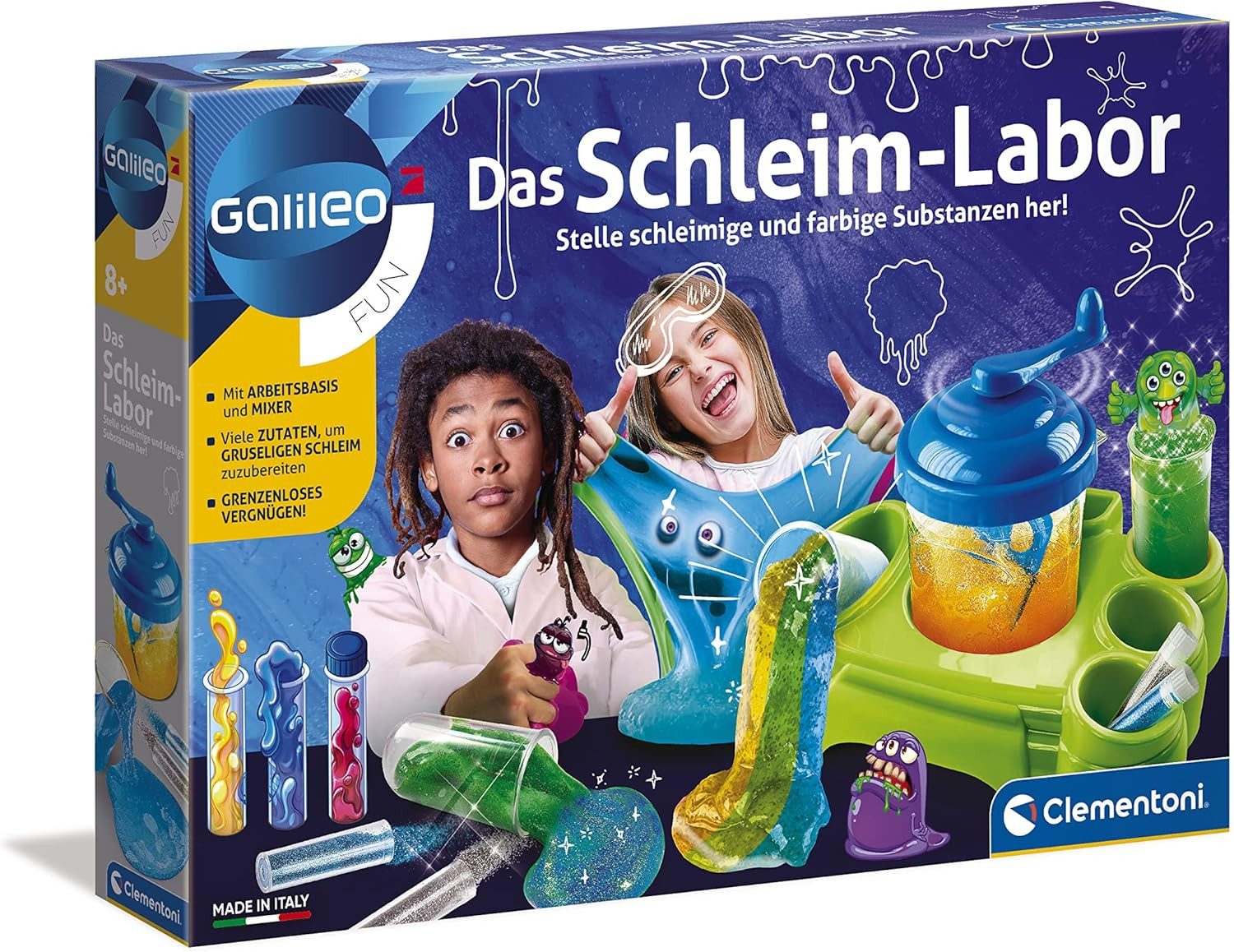 Clementoni® Experimentierkasten Clementoni 59129 - Galileo Fun Das Schleim-Labor