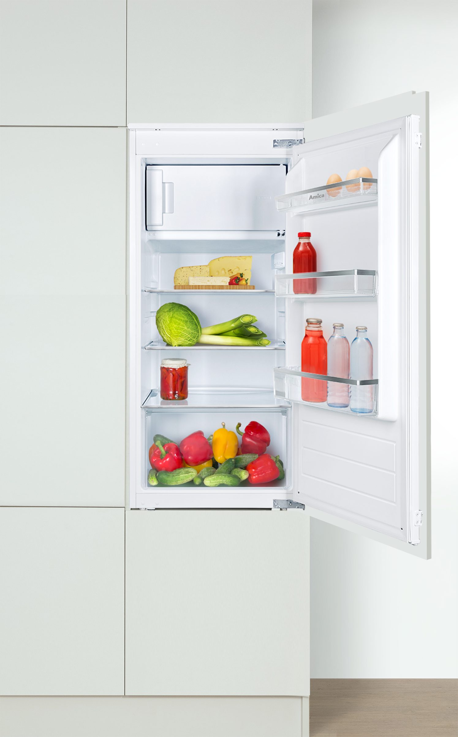 Amica Einbaukühlschrank EKSS 361 226, 102 cm hoch, 54 cm breit, Übersichtlich, ruhig, praktisch – dein Kühlschrank für jeden Tag