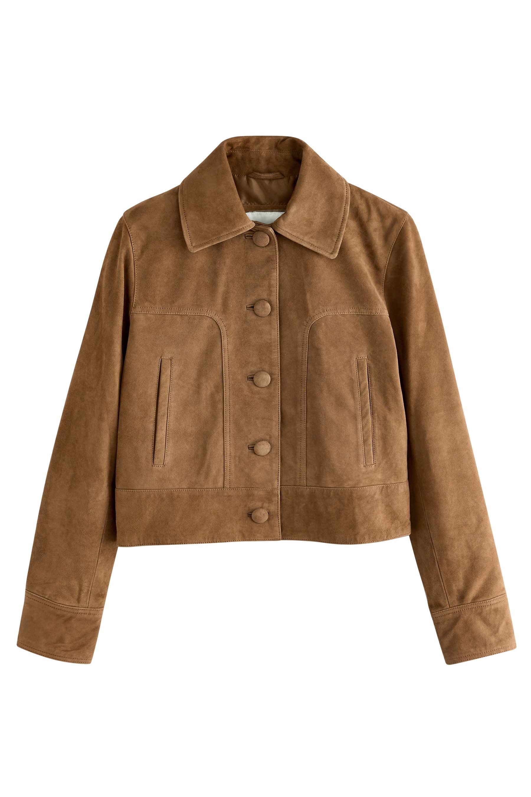Next Lederjacke Premium Jacke aus echtem Velourseder (1-St)