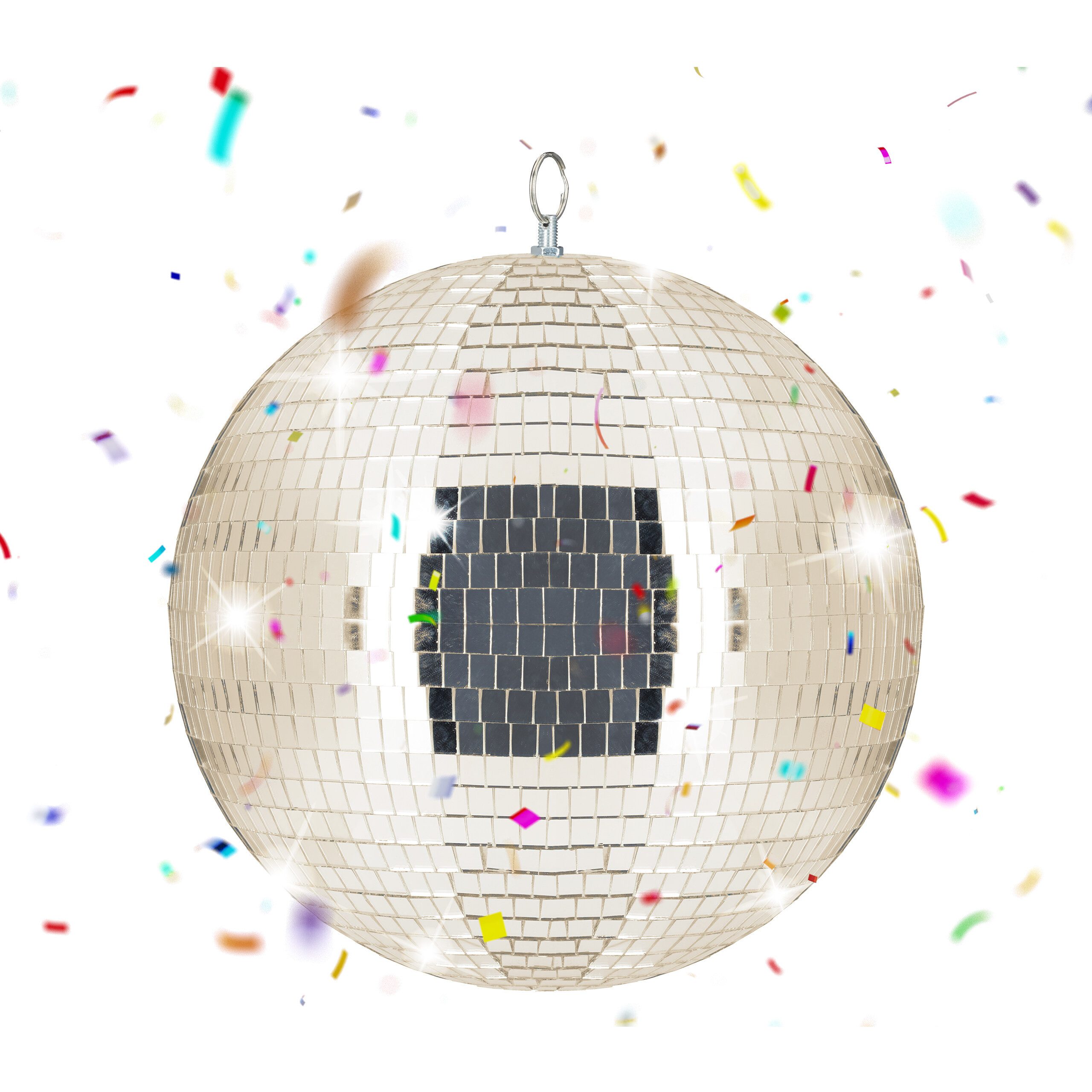 relaxdays Discolicht Discokugel Ø 30 cm, Erzeugt funkelnde Lichtspiele und Reflexionen, Kein Leuchtmittel enthalten