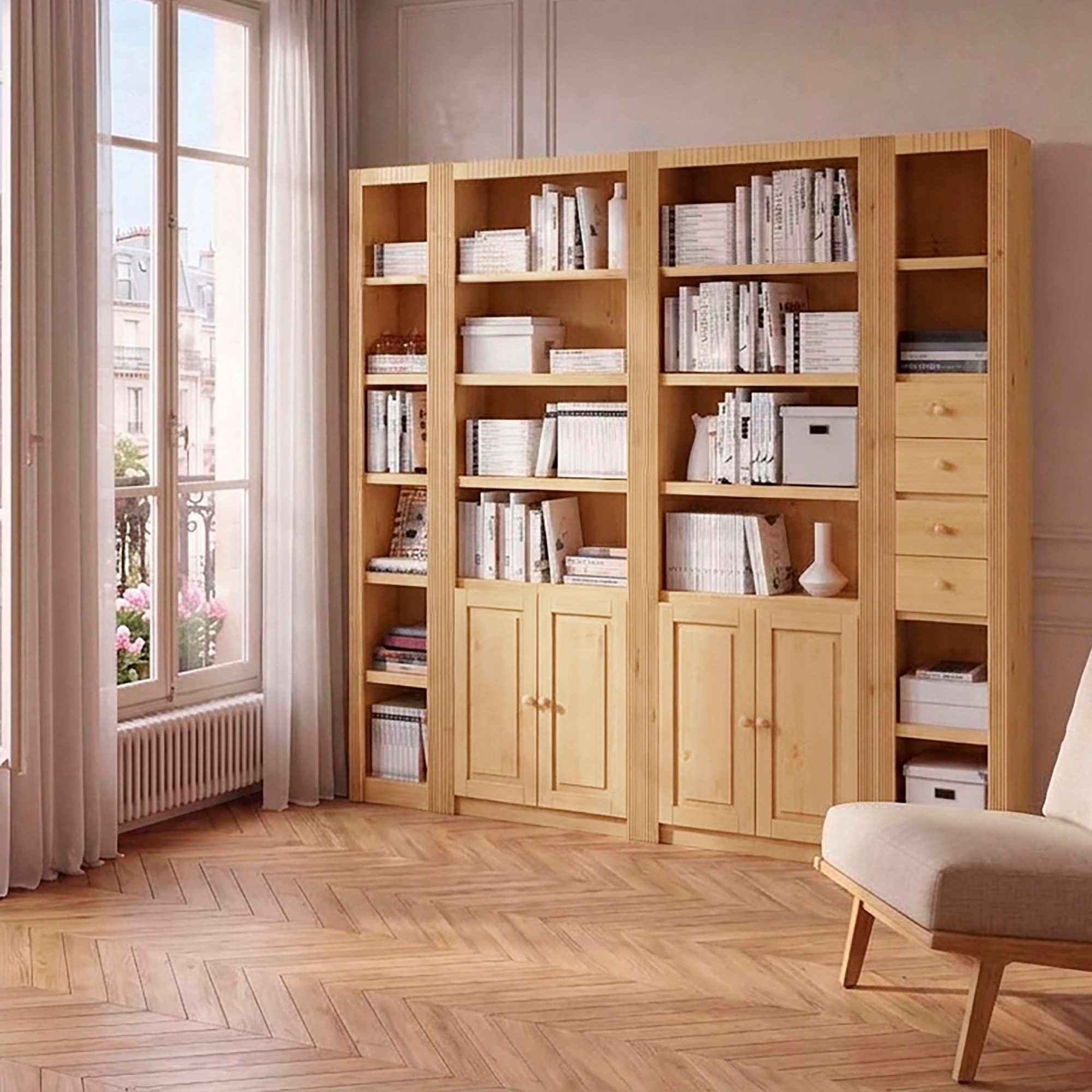 OTTO home Raumteilerregal Bergen, (8-tlg) Breite 255 cm