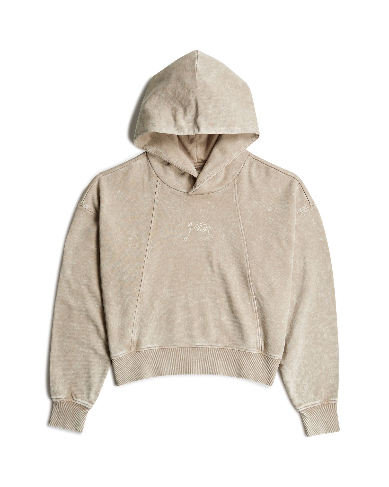 G-STAR Longpullover Washed A Line Script Hoodie Sweater