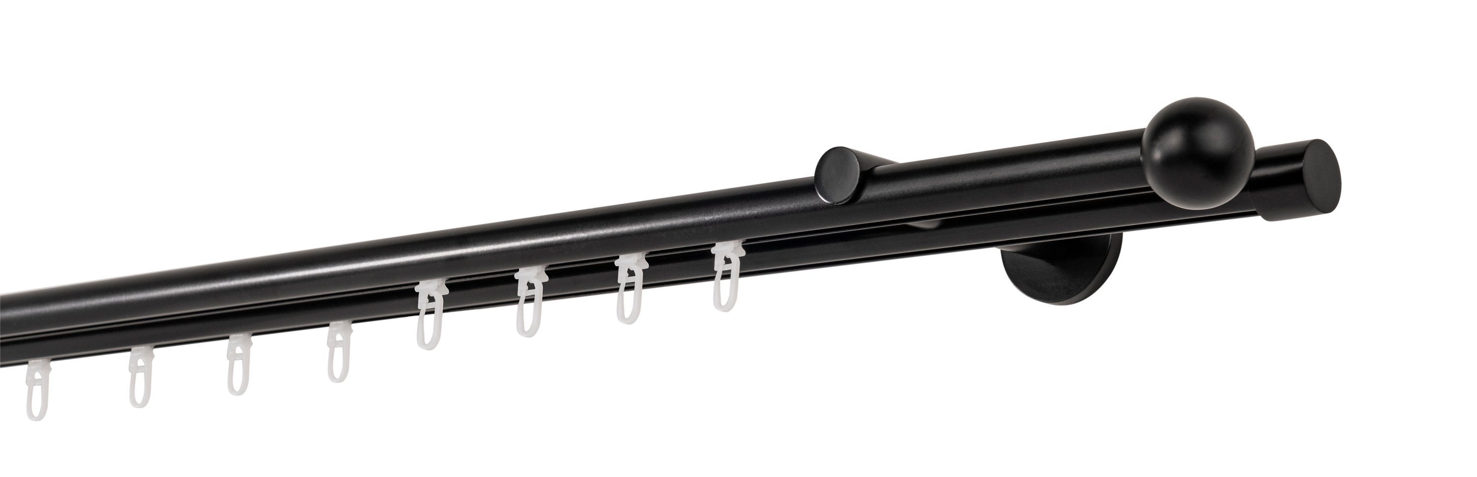 ondeco Gardinenstange Profil Wandabstand 12cm Ball, günstig online kaufen