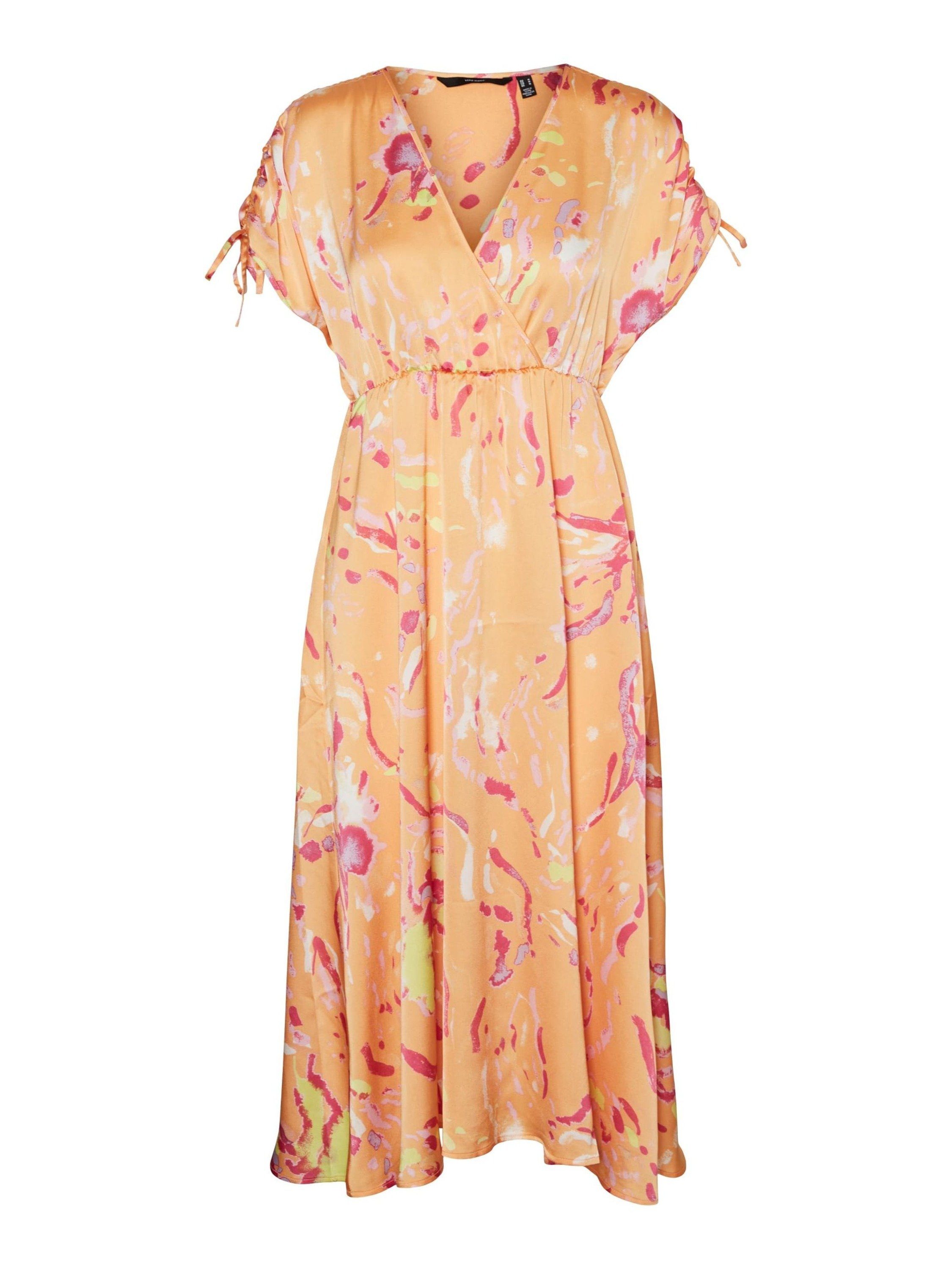 Vero Moda Midikleid Heart Oli (1-tlg) Drapiert/gerafft