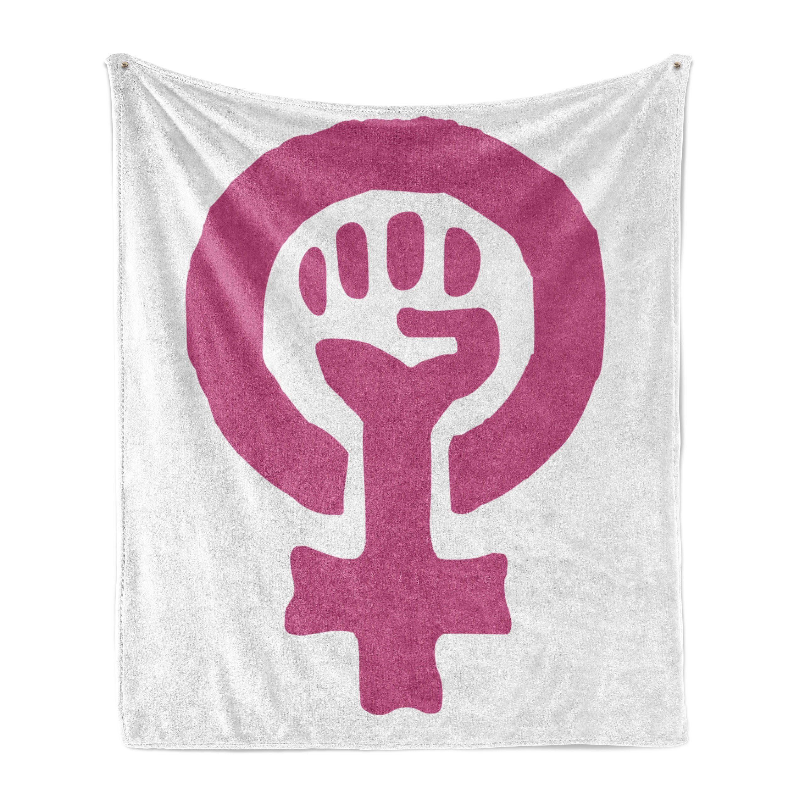 Wohndecke Gemütlicher Plüsch für den Innen- und Außenbereich, Abakuhaus, Feminist Feminism Ideology