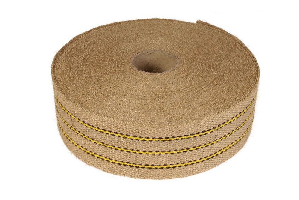 Heiro Nachfüllpack 25 Meter Polster Jute Gurte Gelb